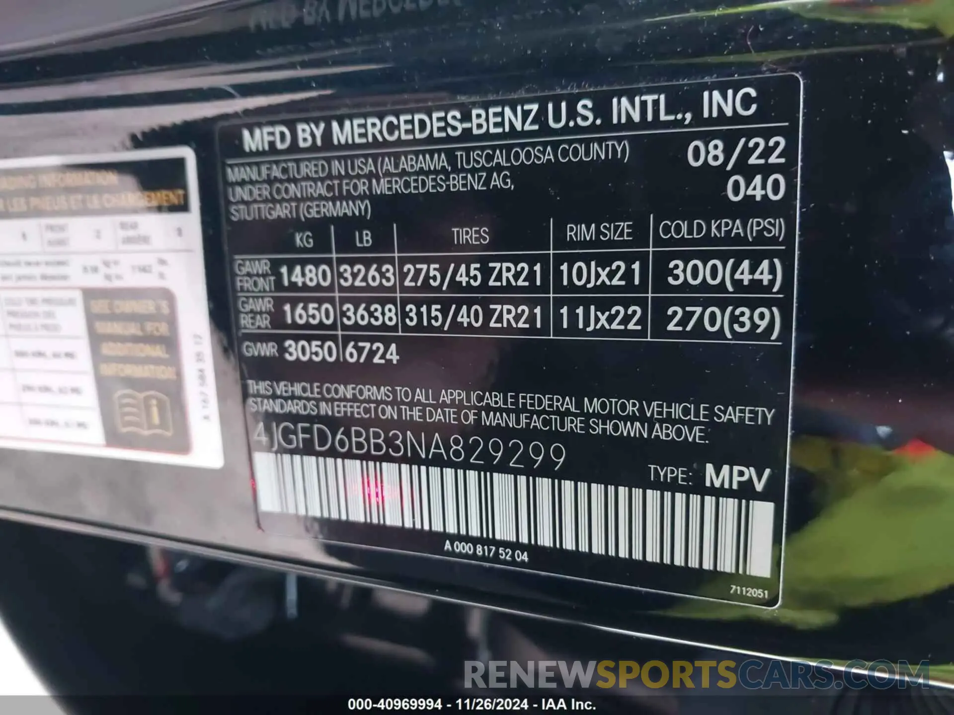 9 fotografías del automóvil dañado 4JGFD6BB3NA829299 MERCEDES-BENZ AMG GLE 53 COUPE 2022