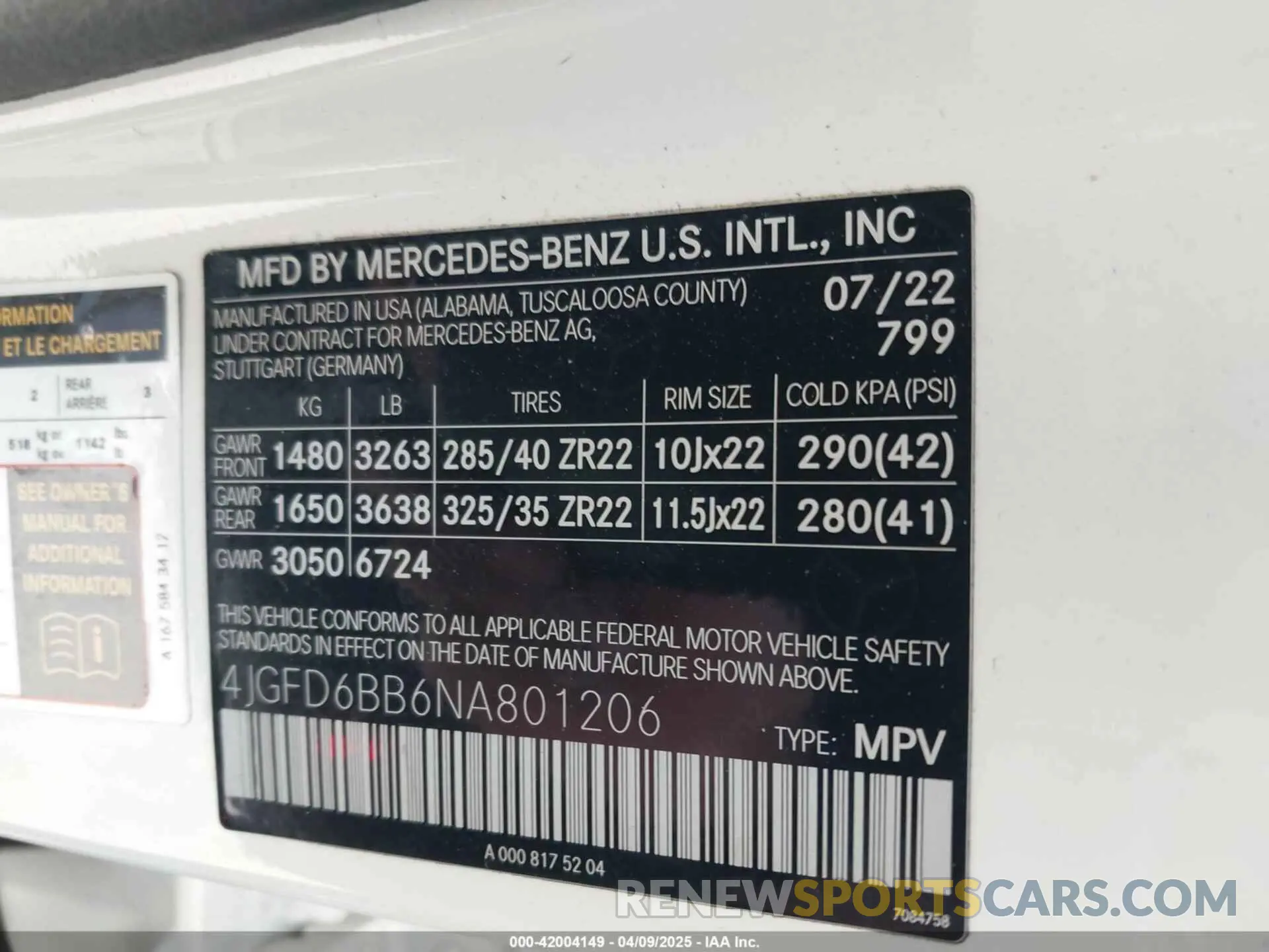 9 fotografías del automóvil dañado 4JGFD6BB6NA801206 MERCEDES-BENZ AMG GLE 53 COUPE 2022