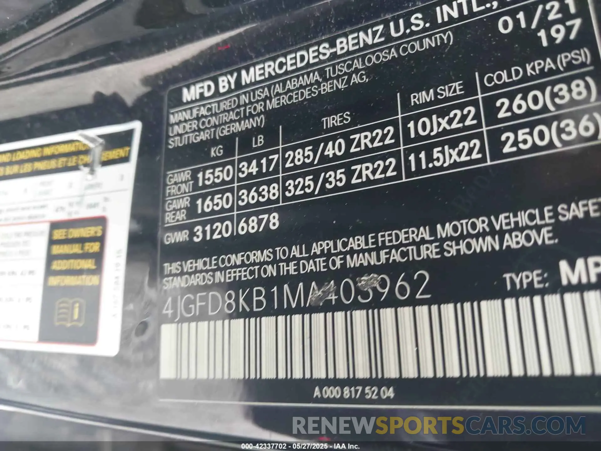 9 fotografías del automóvil dañado 4JGFD8KB1MA403962 MERCEDES-BENZ AMG GLE 63 COUPE 2021