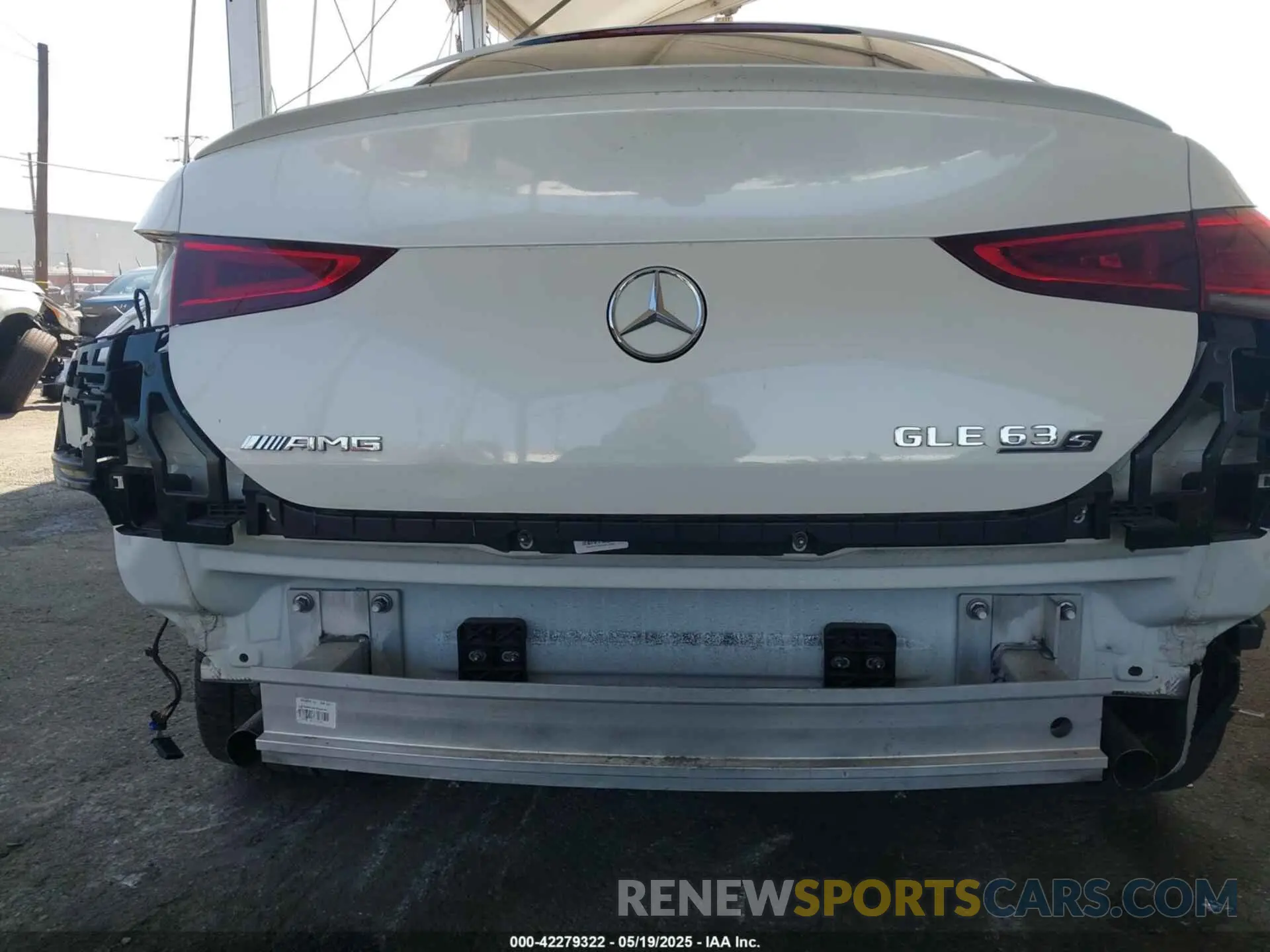 6 fotografías del automóvil dañado 4JGFD8KB7MA372992 MERCEDES-BENZ AMG GLE 63 COUPE 2021