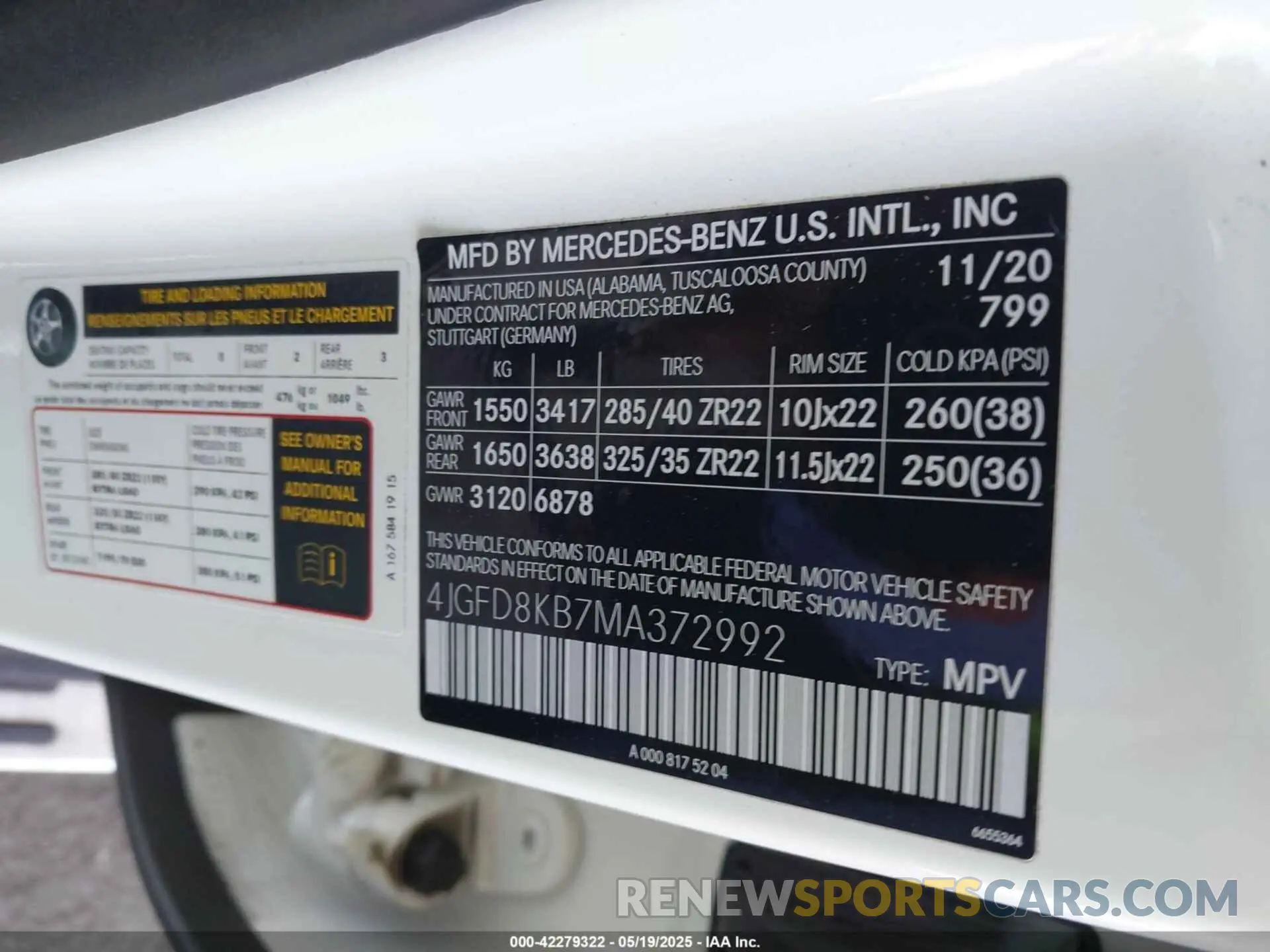 9 fotografías del automóvil dañado 4JGFD8KB7MA372992 MERCEDES-BENZ AMG GLE 63 COUPE 2021