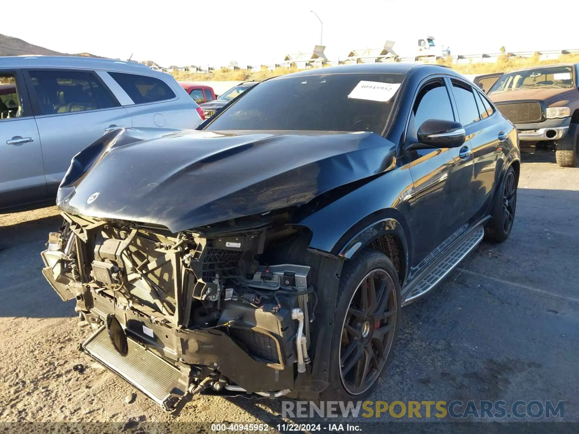 2 fotografías del automóvil dañado 4JGFD8KB8NA783125 MERCEDES-BENZ AMG GLE 63 COUPE 2022