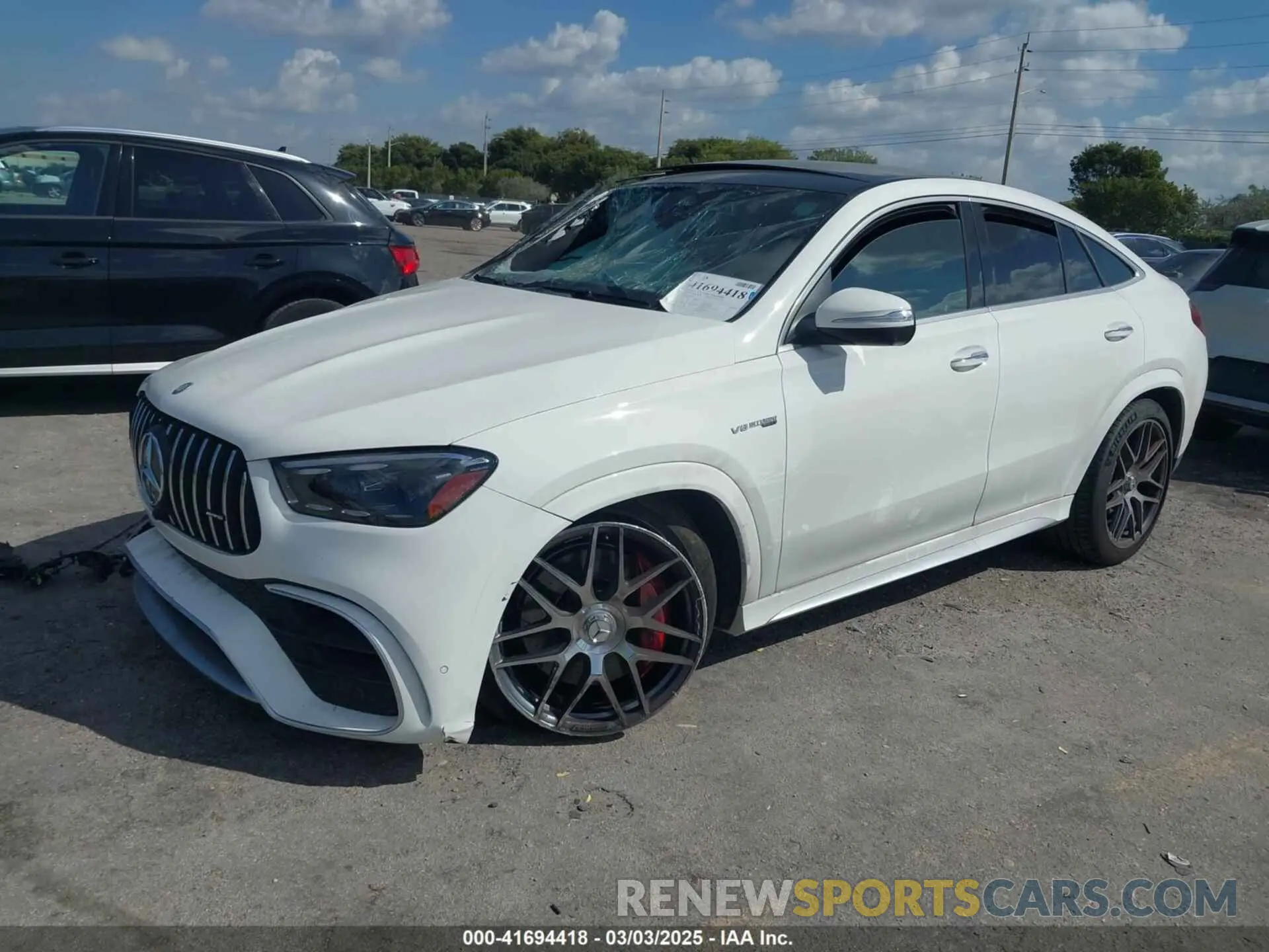 2 fotografías del automóvil dañado 4JGFD8KBXRB046301 MERCEDES-BENZ AMG GLE 63 COUPE 2024