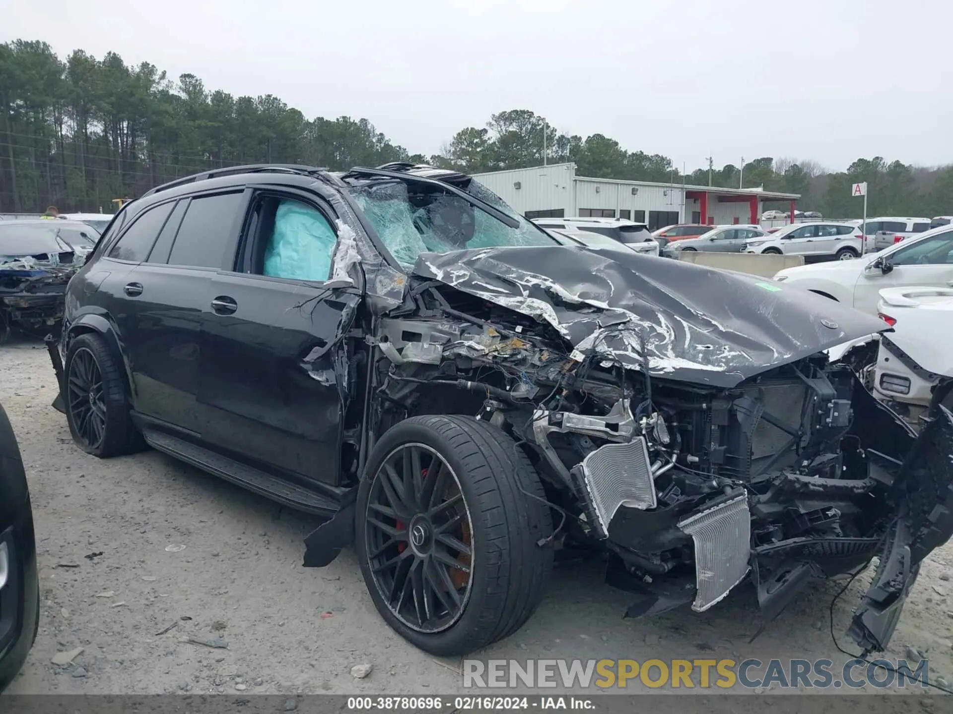 12 fotografías del automóvil dañado 4JGFF8KE0MA565831 MERCEDES-BENZ AMG GLS 63 2021