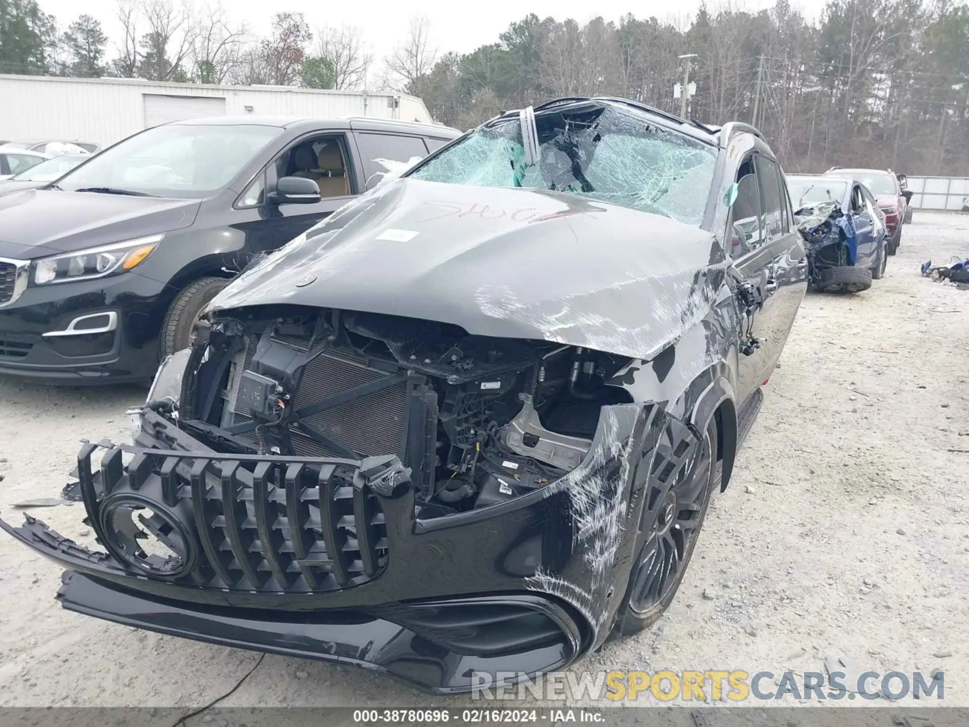 6 fotografías del automóvil dañado 4JGFF8KE0MA565831 MERCEDES-BENZ AMG GLS 63 2021