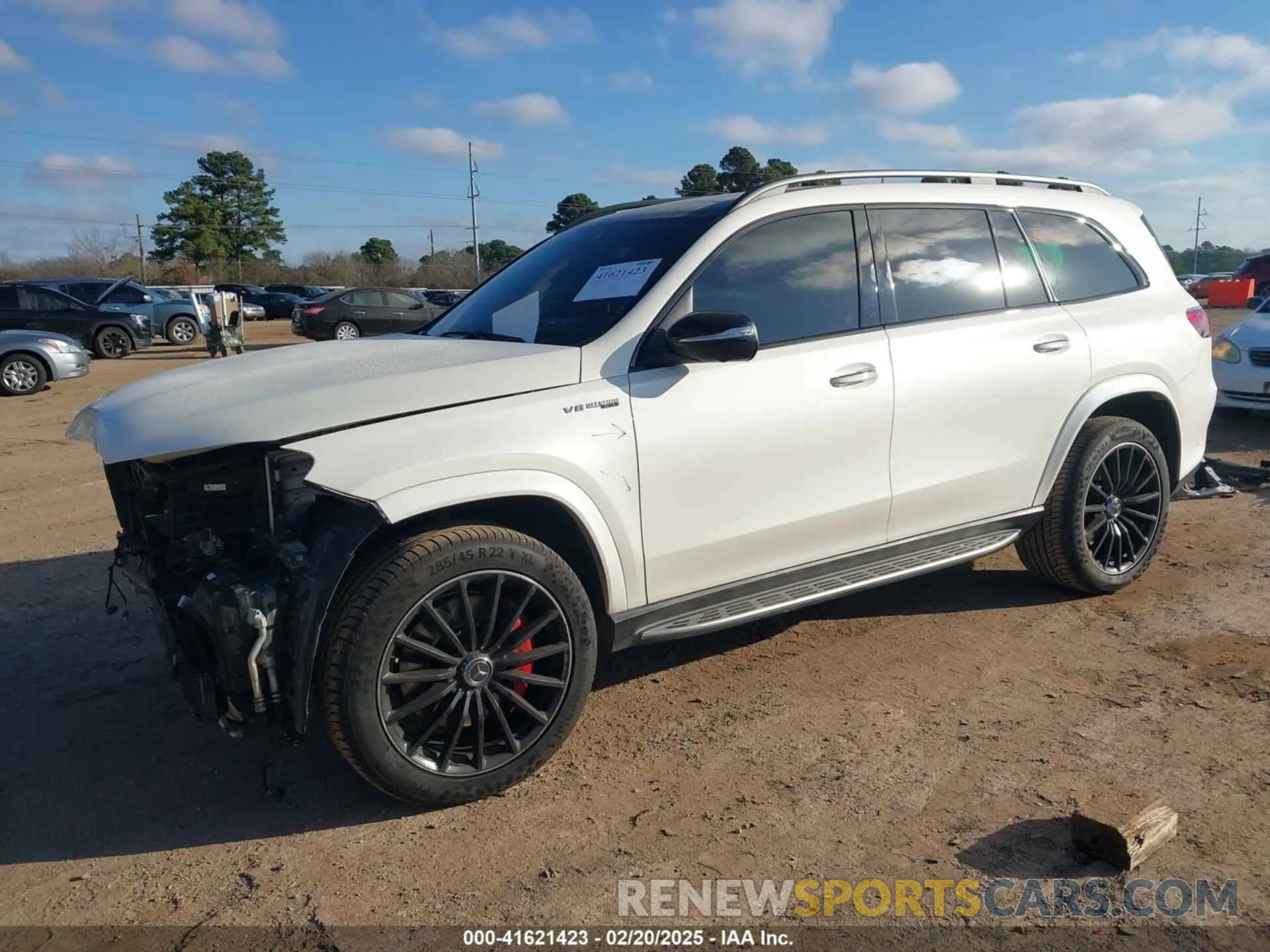 2 fotografías del automóvil dañado 4JGFF8KE7MA432743 MERCEDES-BENZ AMG GLS 63 2021