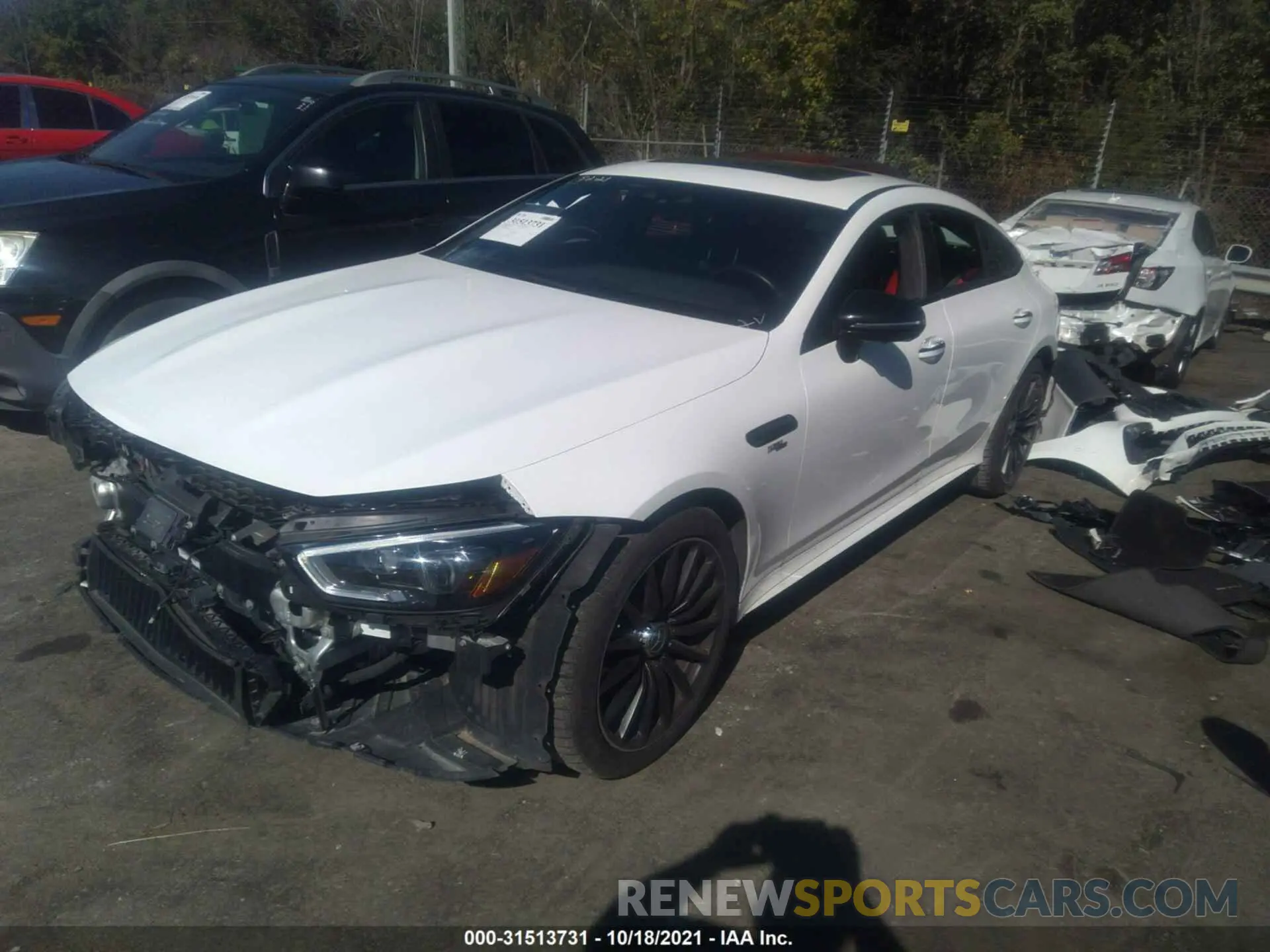 2 fotografías del automóvil dañado WDD7X6BB5KA008531 MERCEDES-BENZ AMG GT 2019