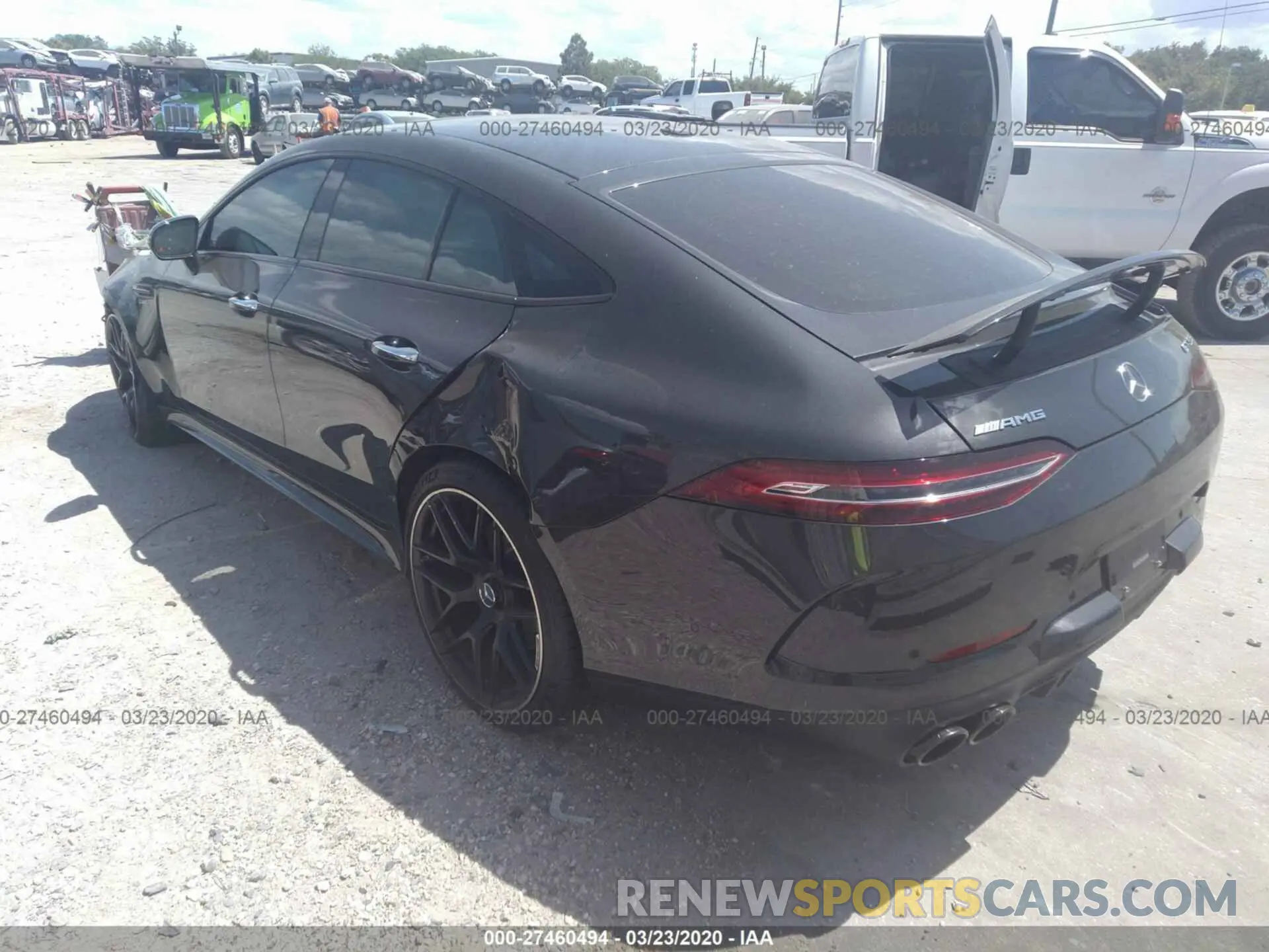 3 fotografías del automóvil dañado WDD7X6BB8LA015538 MERCEDES-BENZ AMG GT 2020