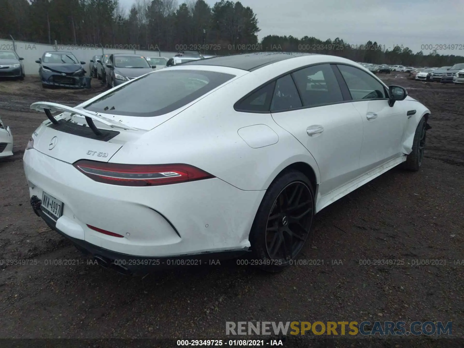 4 fotografías del automóvil dañado WDD7X6BB9LA012003 MERCEDES-BENZ AMG GT 2020