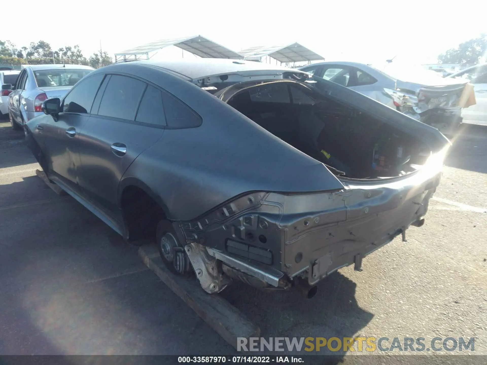 3 fotografías del automóvil dañado W1K7X5KB0MA035939 MERCEDES-BENZ AMG GT 2021