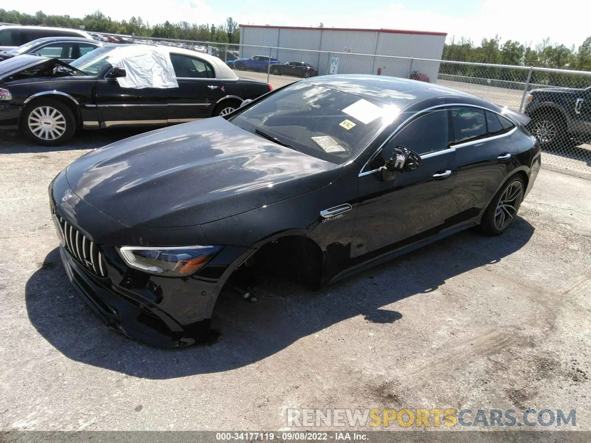 2 fotografías del automóvil dañado W1K7X5KB1MA035254 MERCEDES-BENZ AMG GT 2021