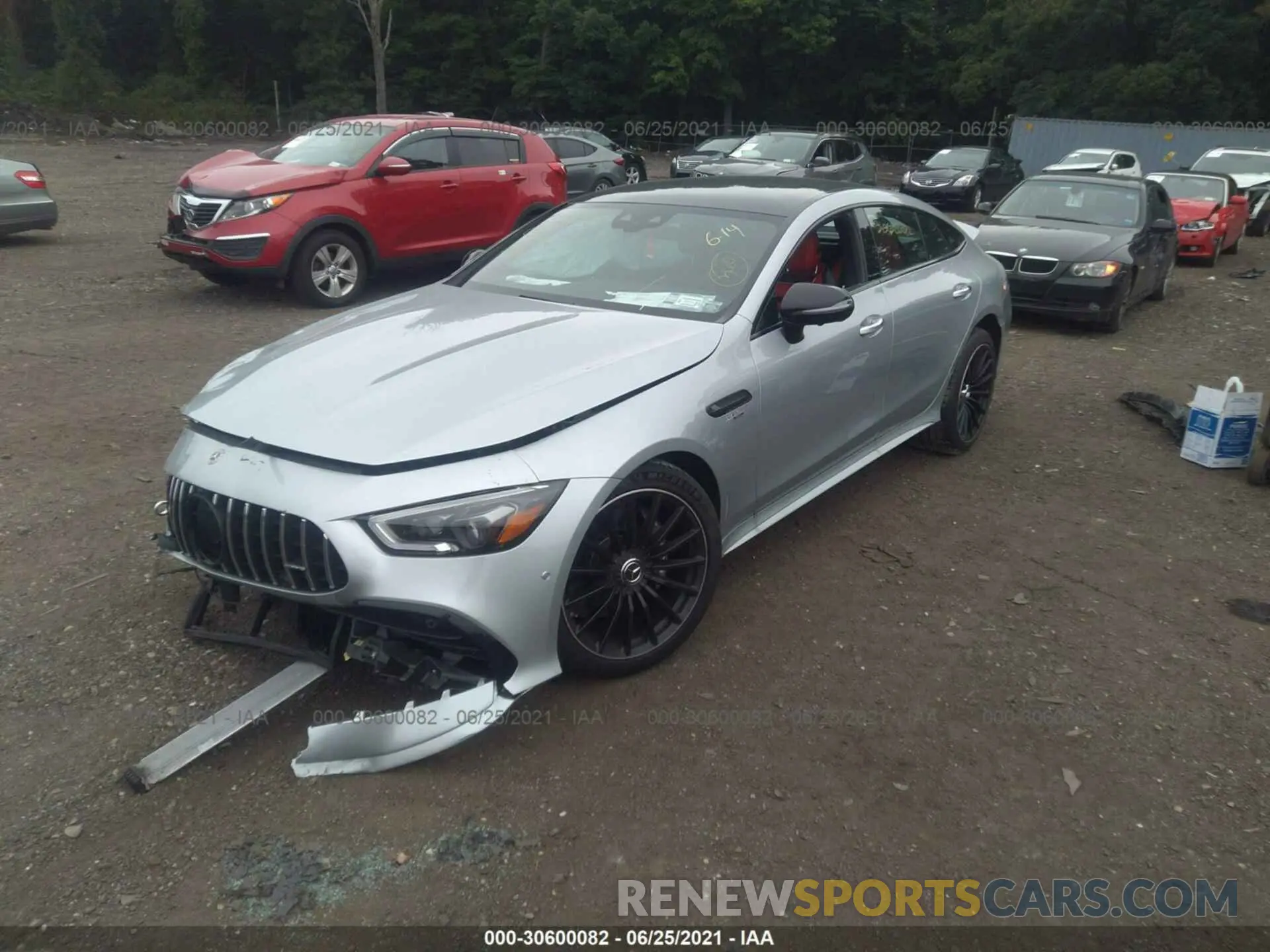 2 fotografías del automóvil dañado W1K7X6BB1MA038614 MERCEDES-BENZ AMG GT 2021