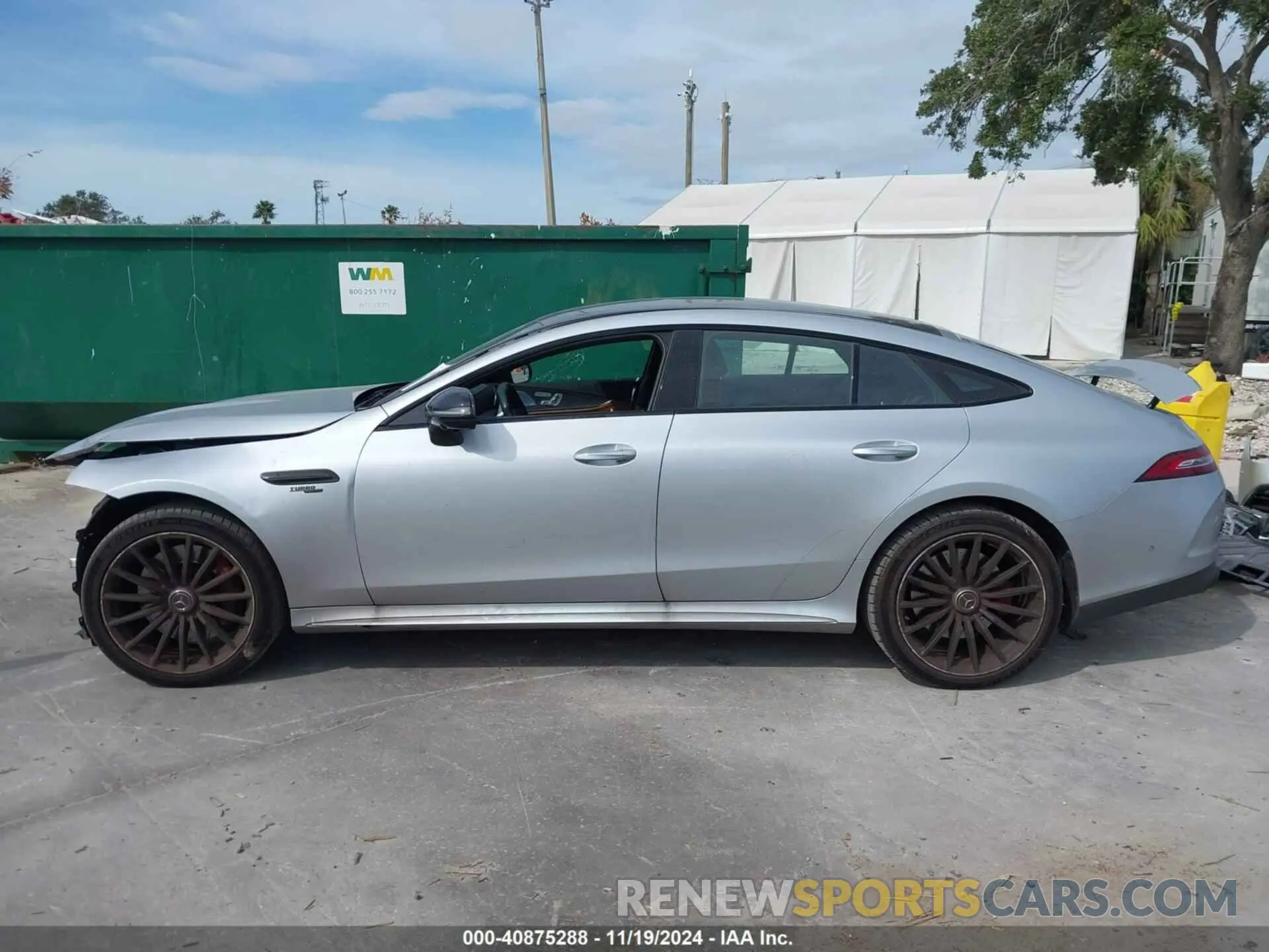 15 fotografías del automóvil dañado W1K7X5KB0NA049468 MERCEDES-BENZ AMG GT 43 4-DOOR COUPE 2022