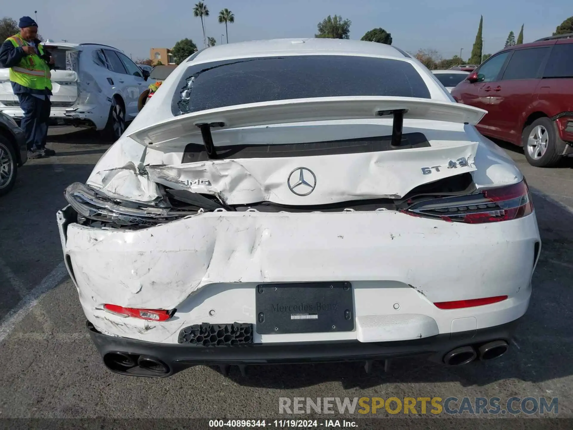 16 fotografías del automóvil dañado W1K7X5KB0NA049552 MERCEDES-BENZ AMG GT 43 4-DOOR COUPE 2022