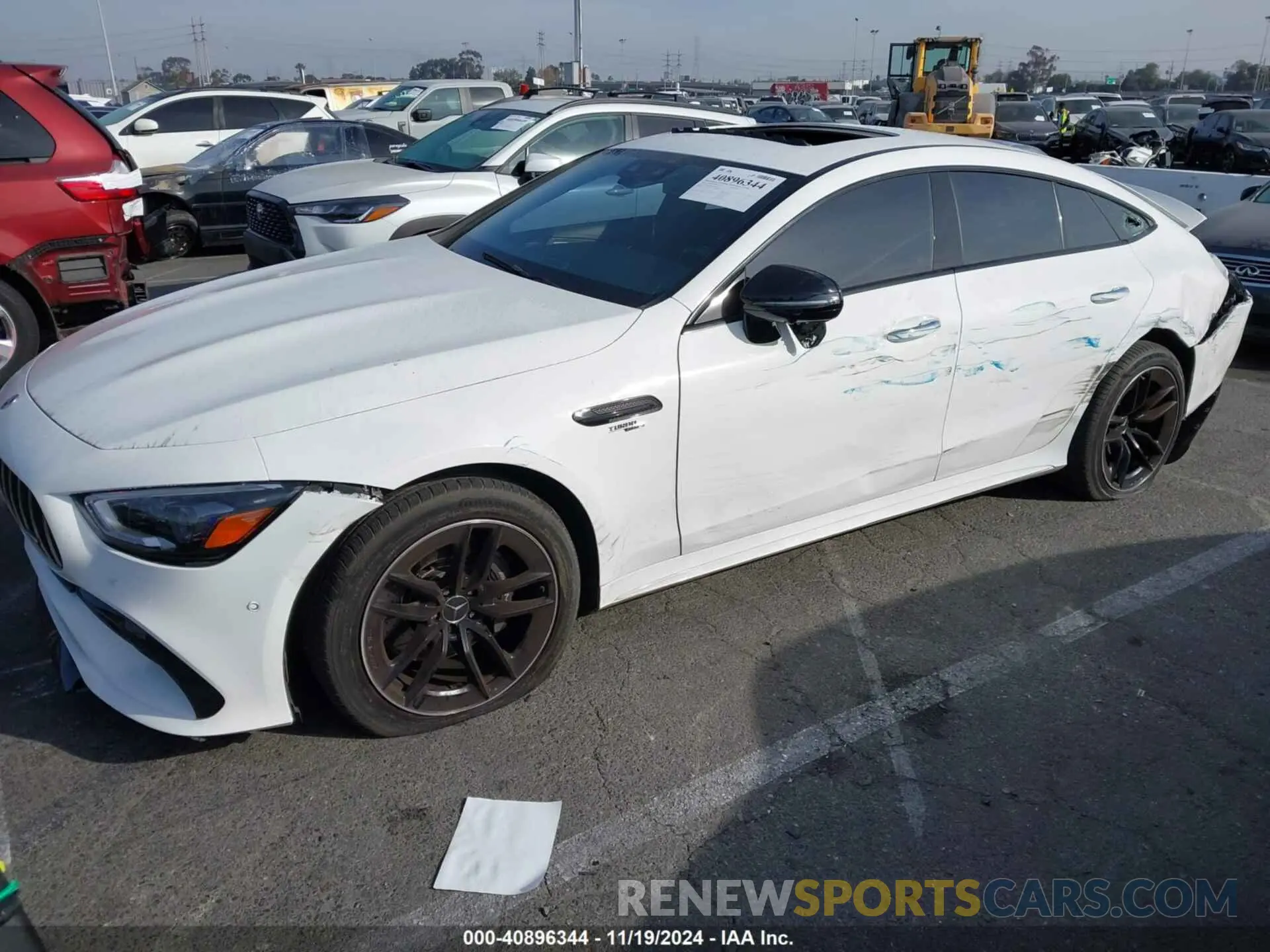 2 fotografías del automóvil dañado W1K7X5KB0NA049552 MERCEDES-BENZ AMG GT 43 4-DOOR COUPE 2022