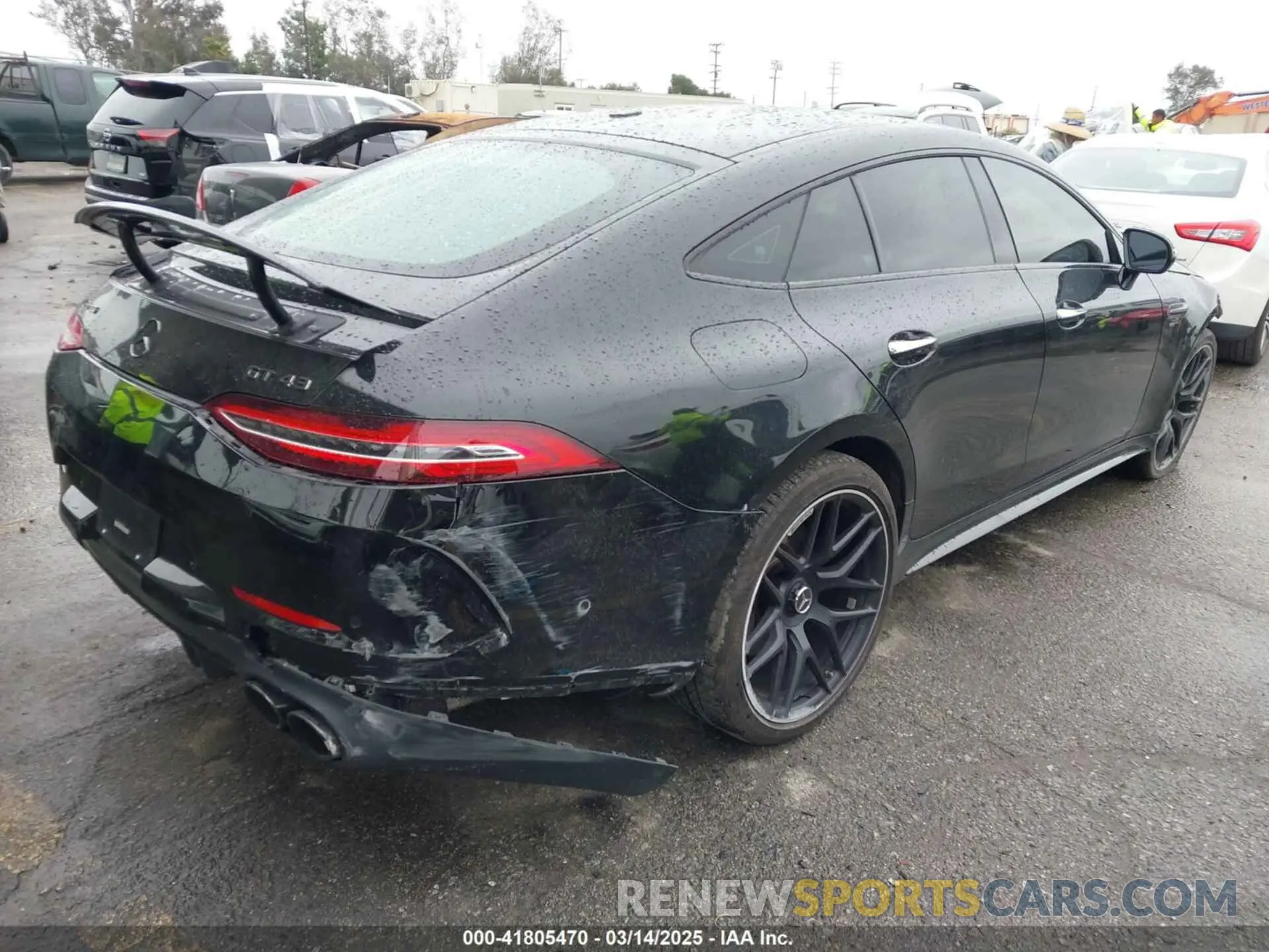 4 fotografías del automóvil dañado W1K7X5KB7NA048401 MERCEDES-BENZ AMG GT 43 4-DOOR COUPE 2022
