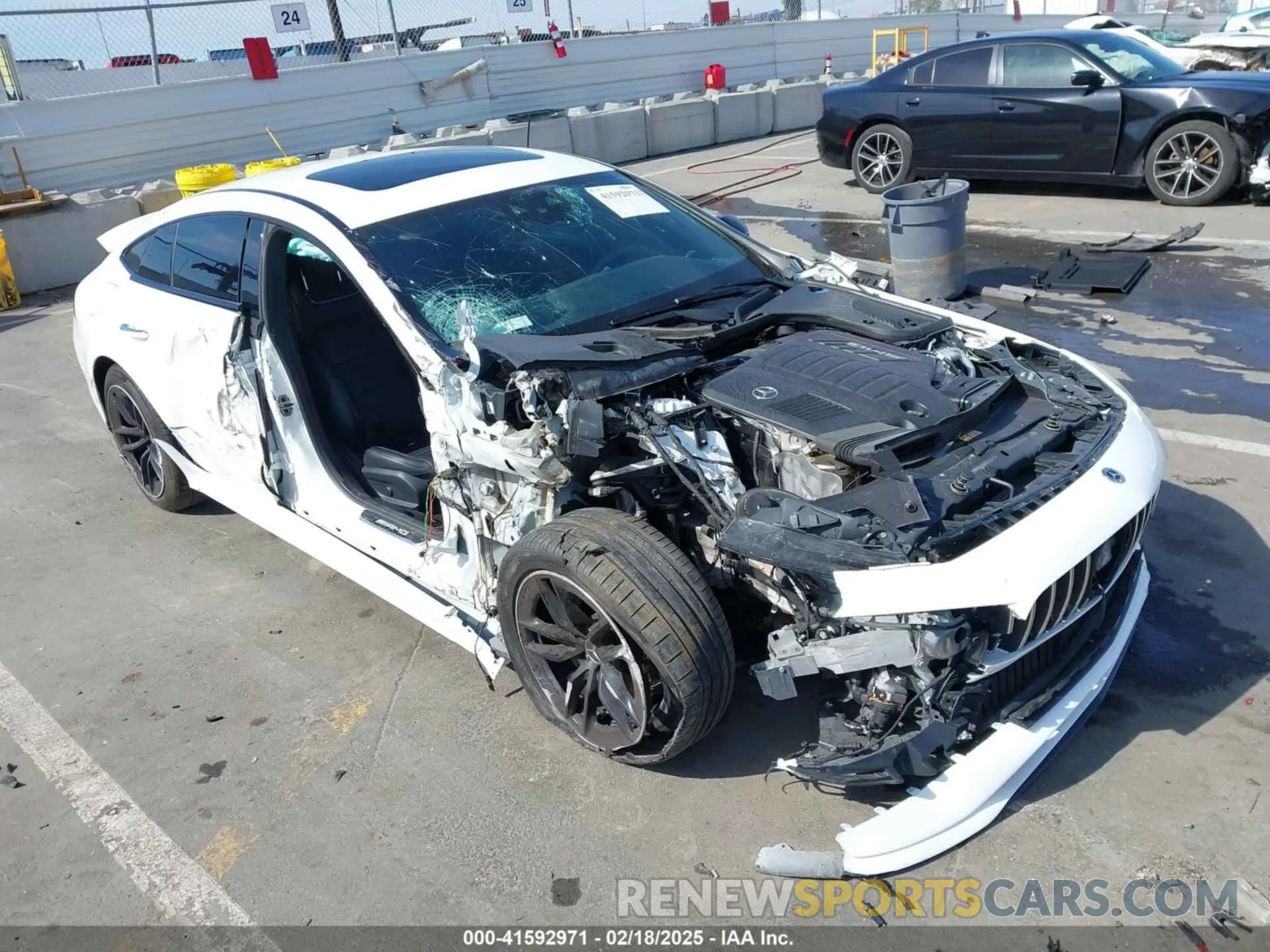 6 fotografías del automóvil dañado W1K7X5KB9NA052756 MERCEDES-BENZ AMG GT 43 4-DOOR COUPE 2022