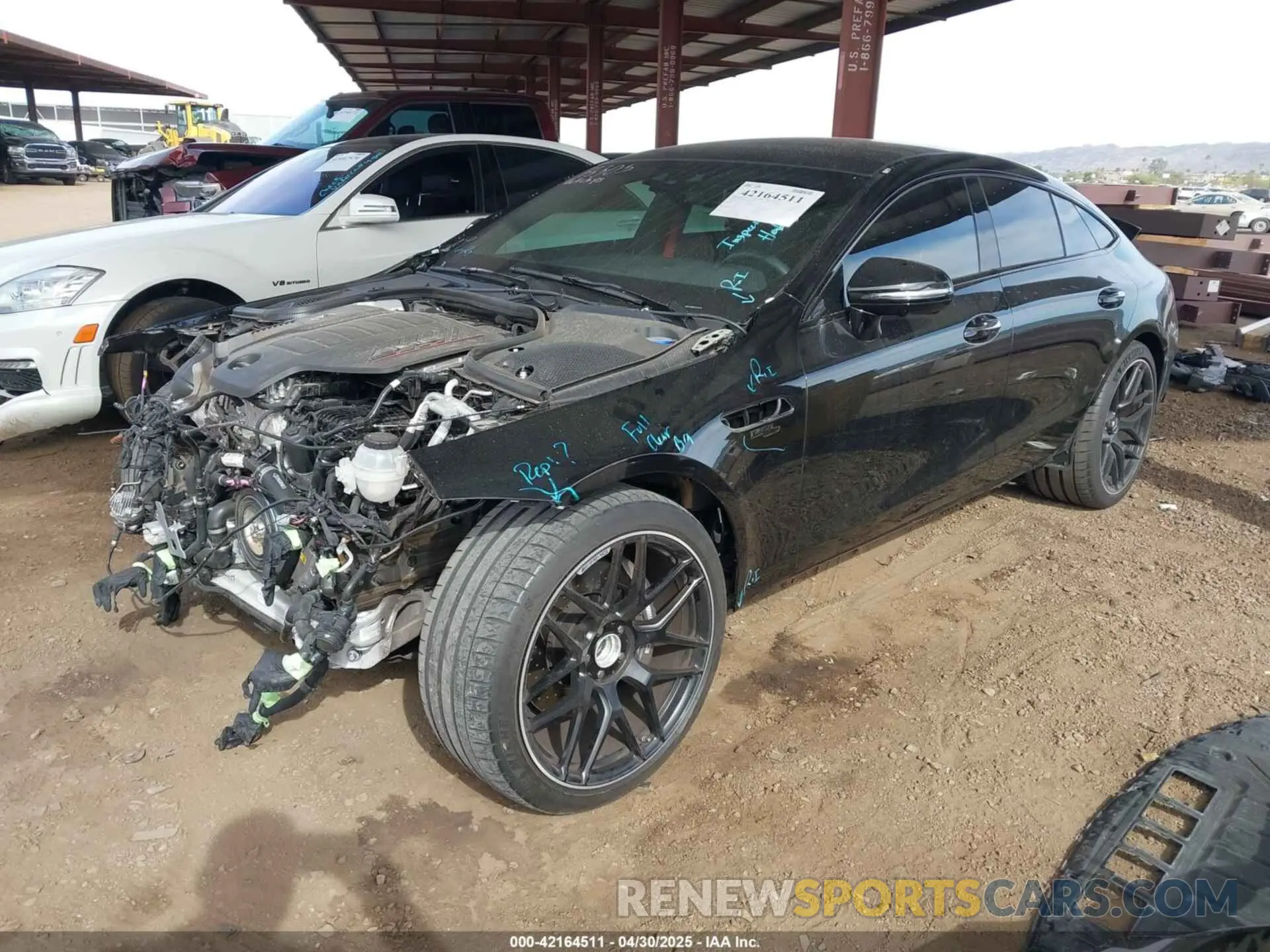 2 fotografías del automóvil dañado WDD7X6BB3LA014975 MERCEDES-BENZ AMG GT 53 4-DOOR COUPE 2020