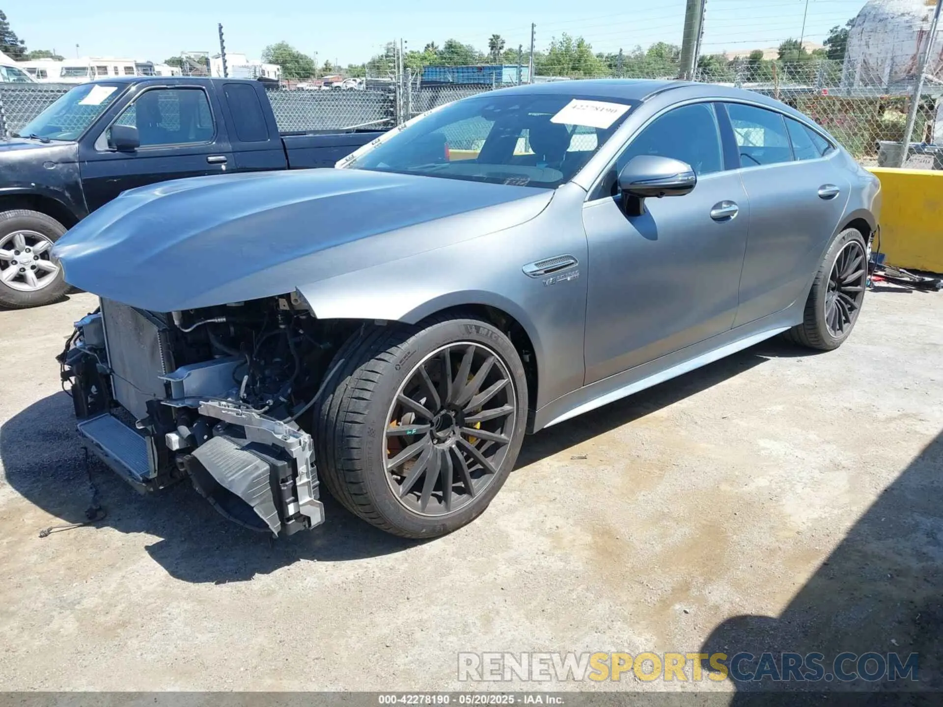 2 fotografías del automóvil dañado W1K7X8KB0LA015870 MERCEDES-BENZ AMG GT 63 4-DOOR COUPE 2020