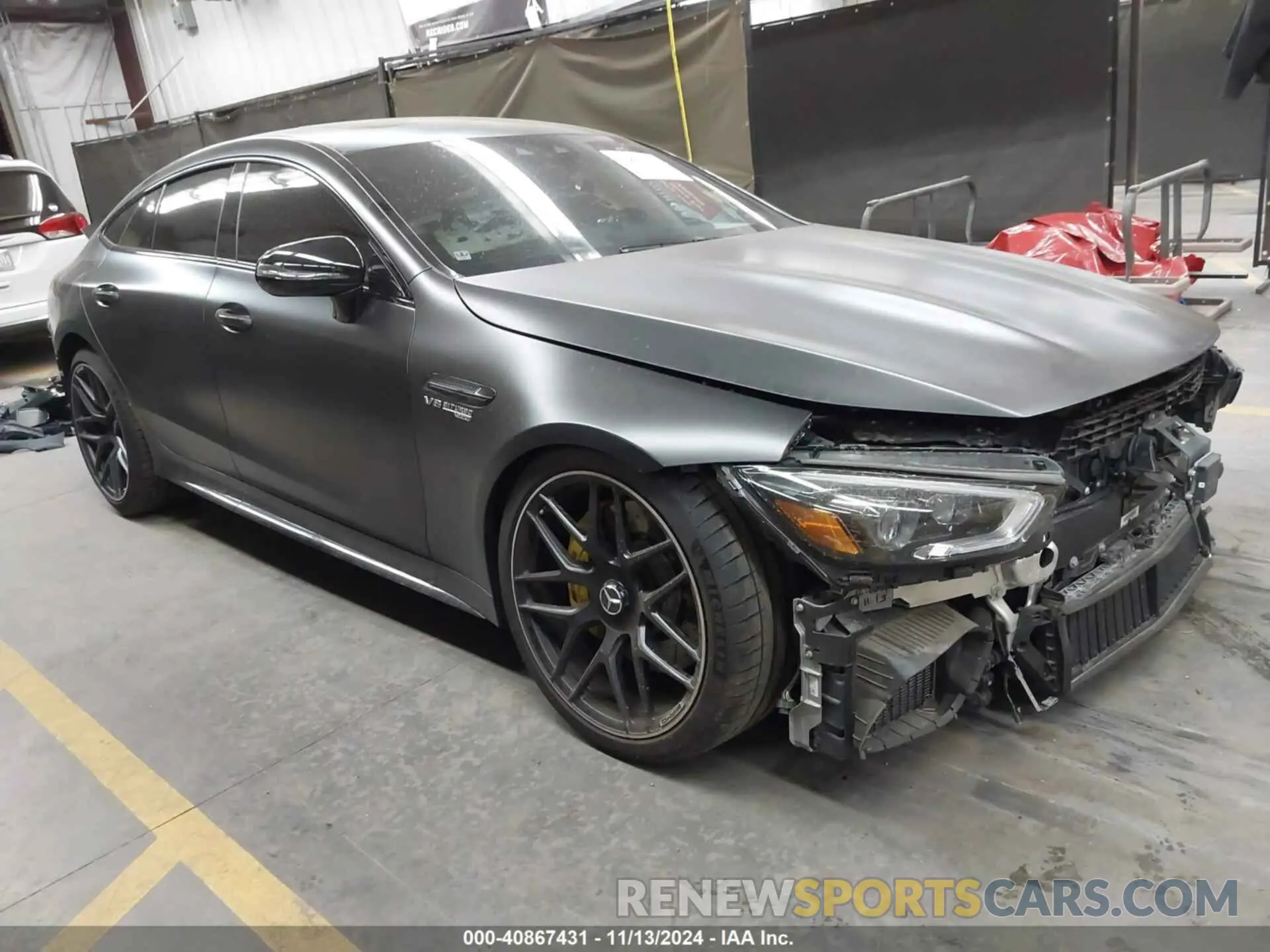 1 fotografías del automóvil dañado W1K7X8KB3MA037573 MERCEDES-BENZ AMG GT 63 4-DOOR COUPE 2021