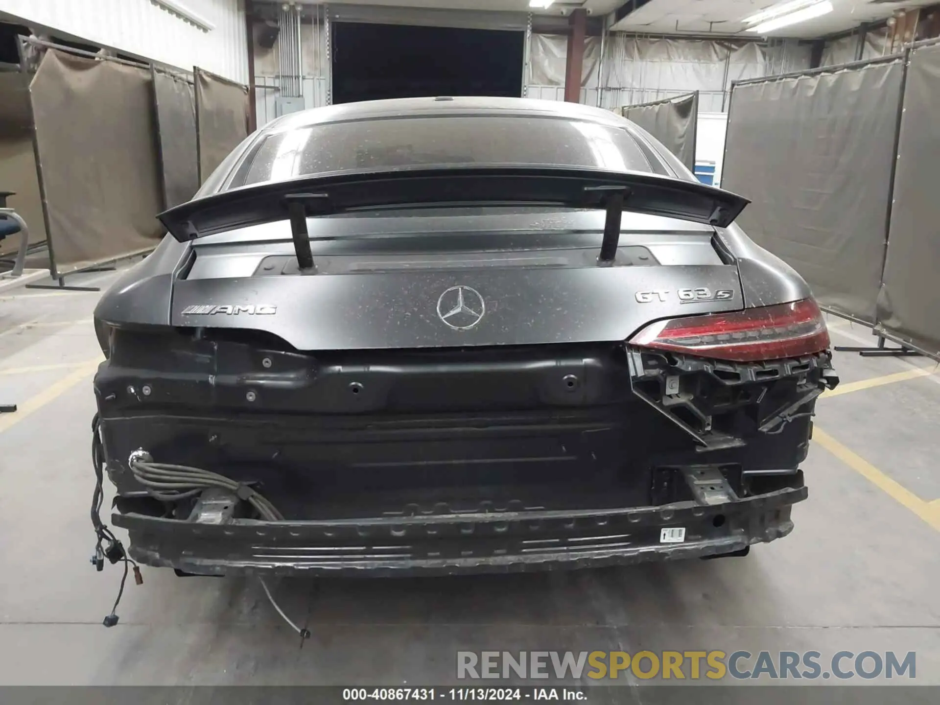 17 fotografías del automóvil dañado W1K7X8KB3MA037573 MERCEDES-BENZ AMG GT 63 4-DOOR COUPE 2021