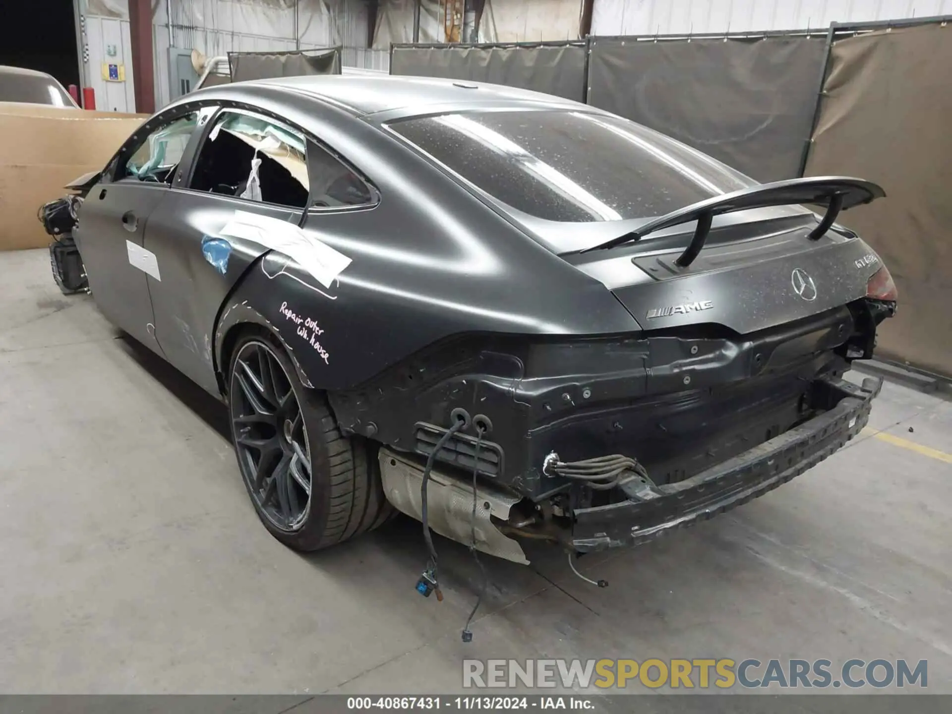 3 fotografías del automóvil dañado W1K7X8KB3MA037573 MERCEDES-BENZ AMG GT 63 4-DOOR COUPE 2021