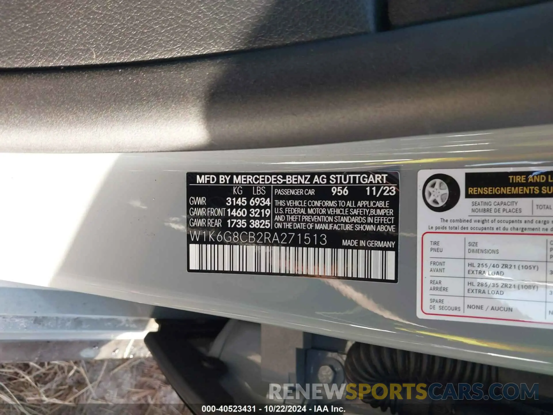 9 fotografías del automóvil dañado W1K6G8CB2RA271513 MERCEDES-BENZ AMG S 63 E 2024