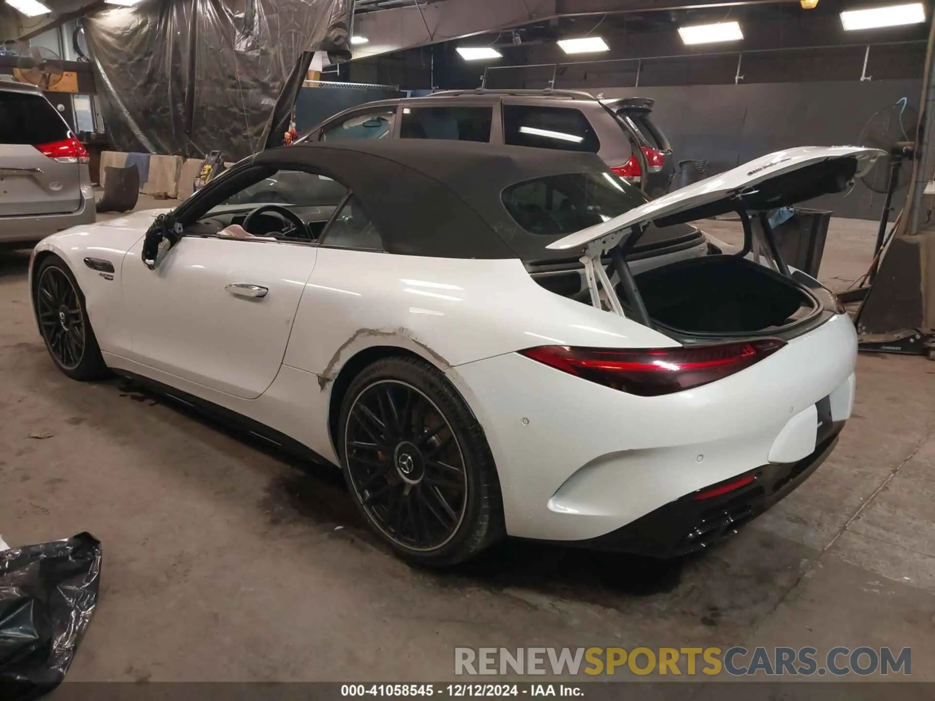 3 fotografías del automóvil dañado W1KVK8AB2NF009047 MERCEDES-BENZ AMG SL 55 2022