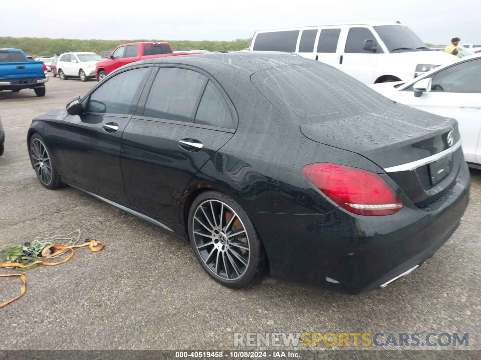 3 fotografías del automóvil dañado 55SWF8DBXKU308234 MERCEDES-BENZ C 2019