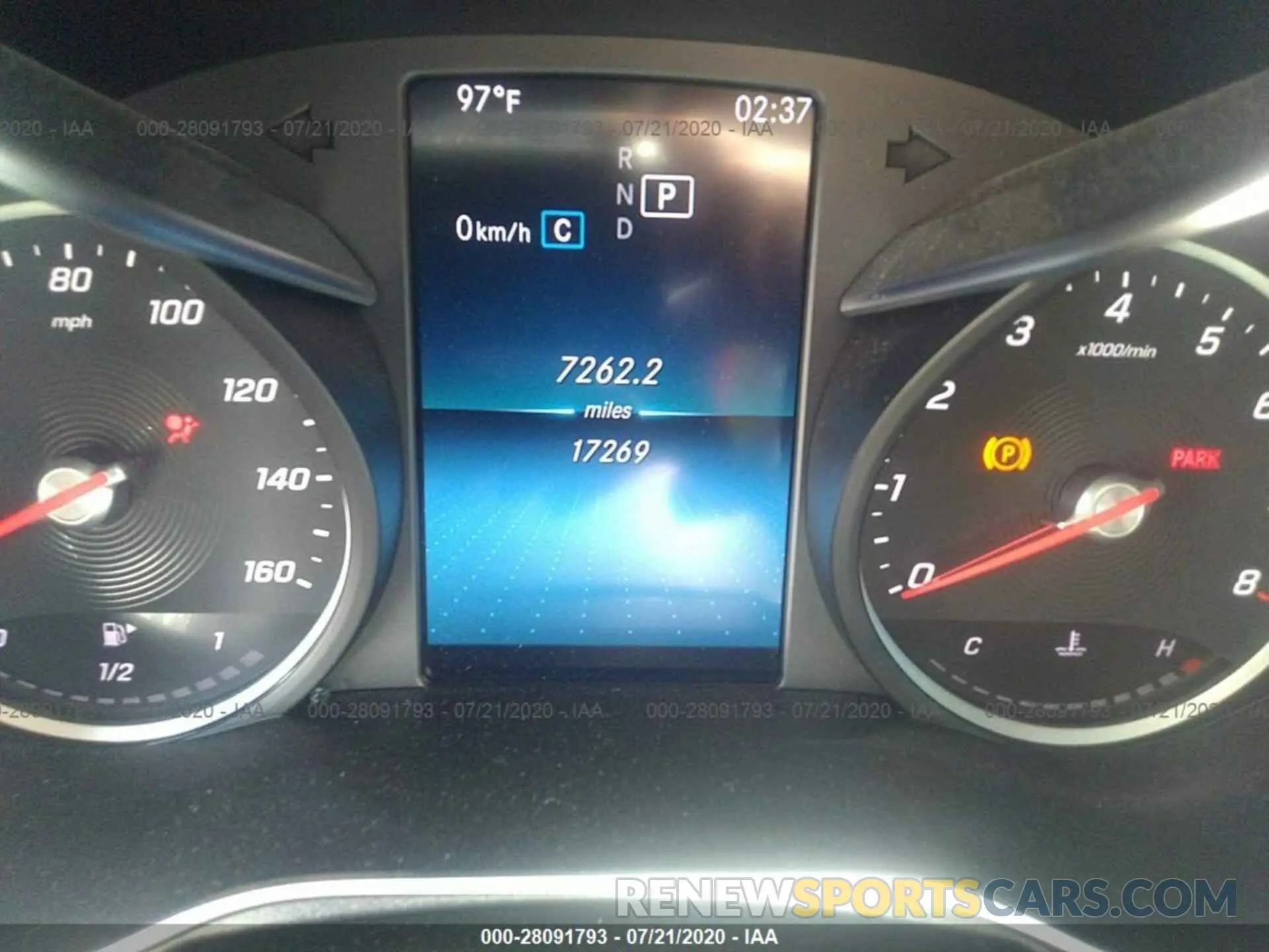 7 fotografías del automóvil dañado WDDWJ8EB0KF829981 MERCEDES-BENZ C 2019