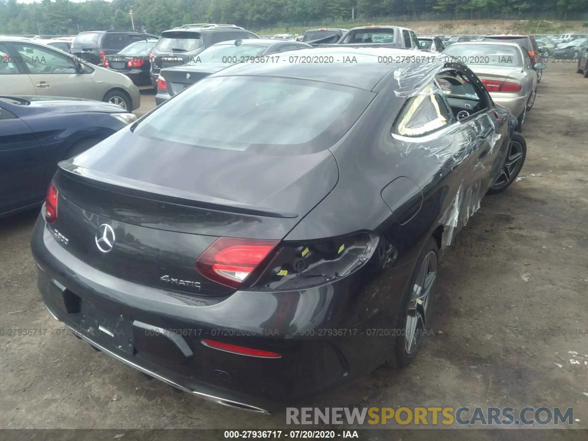 4 fotografías del automóvil dañado WDDWJ8EB1KF773758 MERCEDES-BENZ C 2019