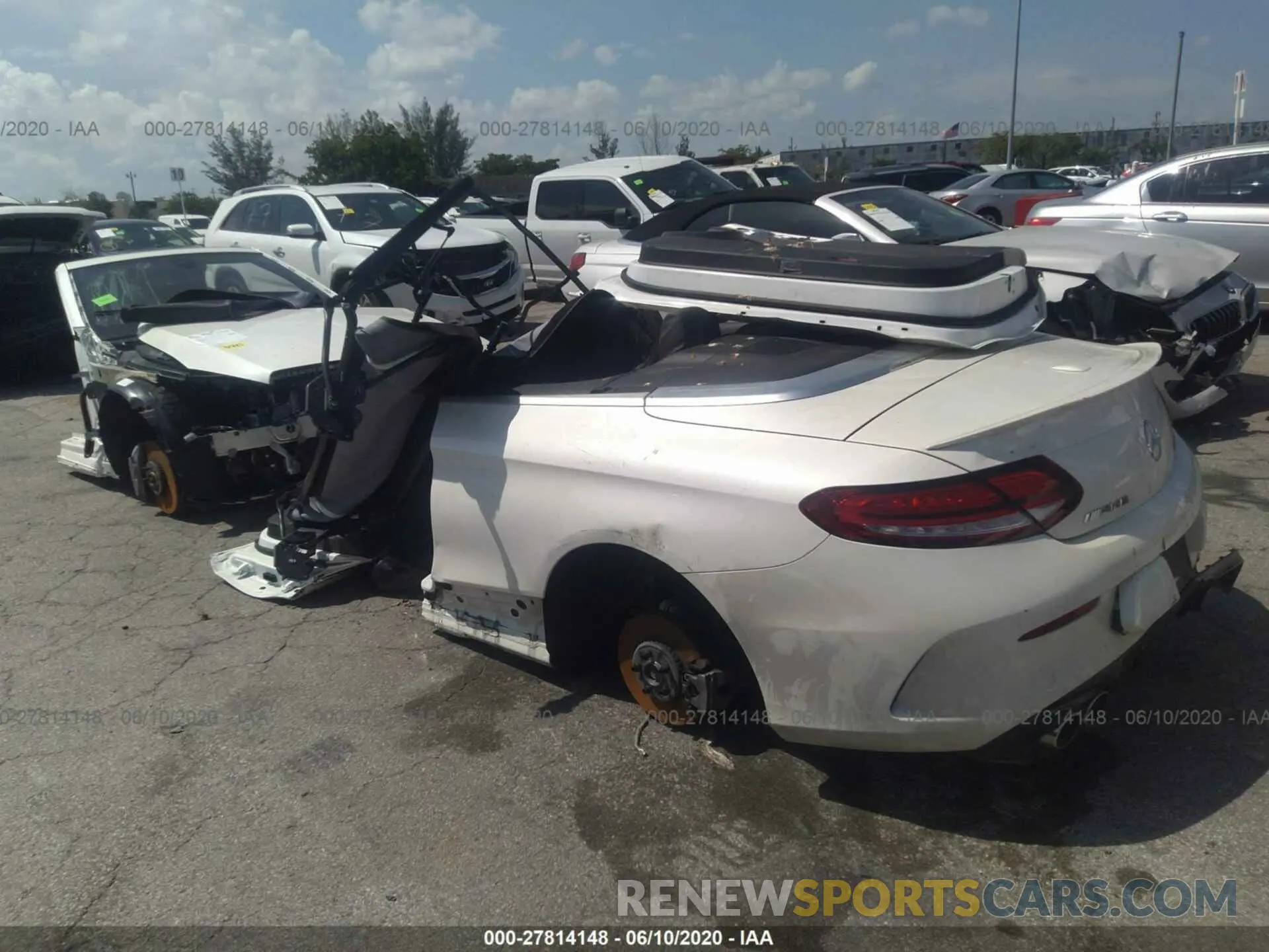 3 fotografías del automóvil dañado WDDWK6EB2KF805425 MERCEDES-BENZ C 2019