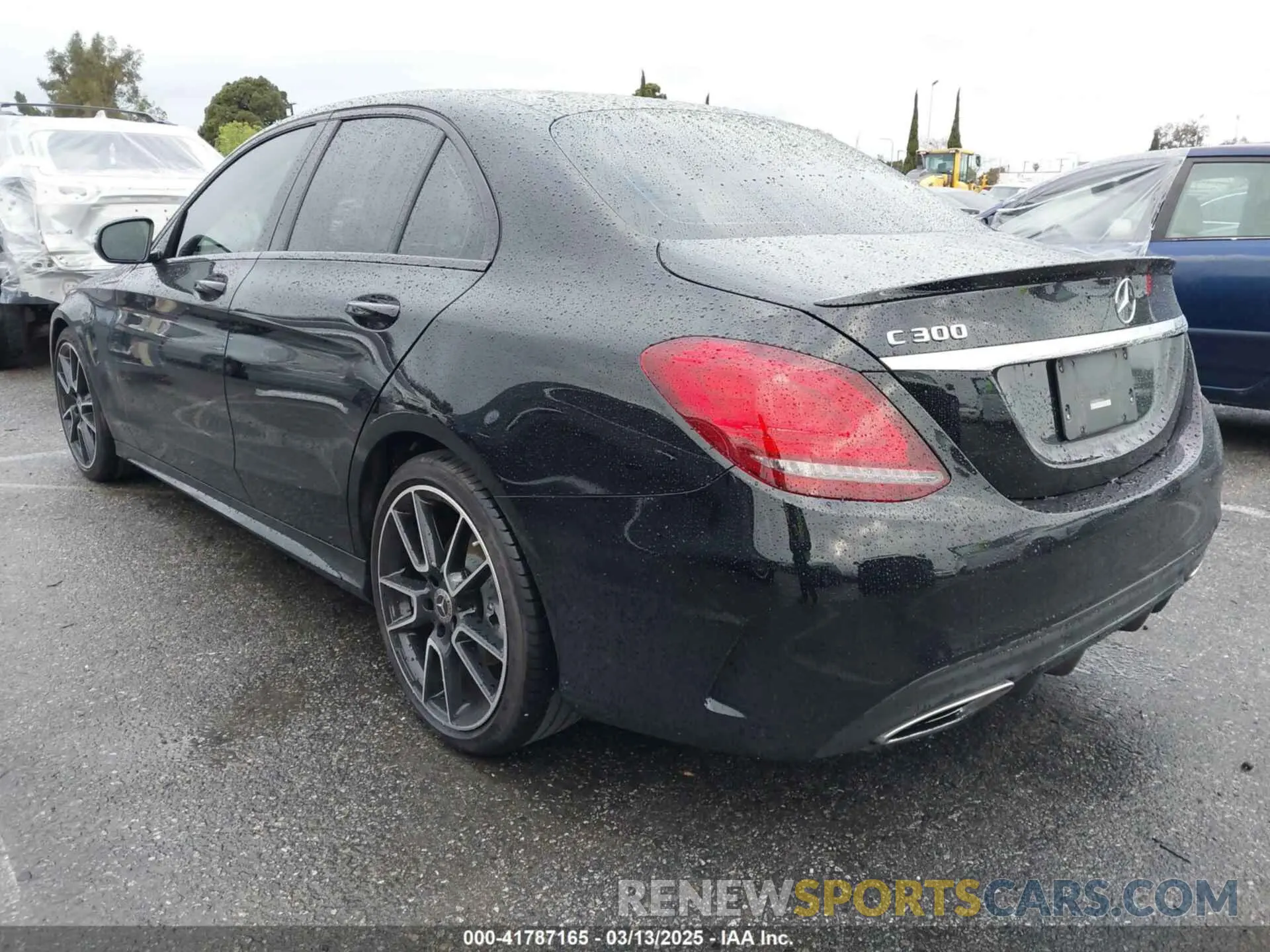3 fotografías del automóvil dañado 55SWF8DB0KU296336 MERCEDES-BENZ C 300 2019