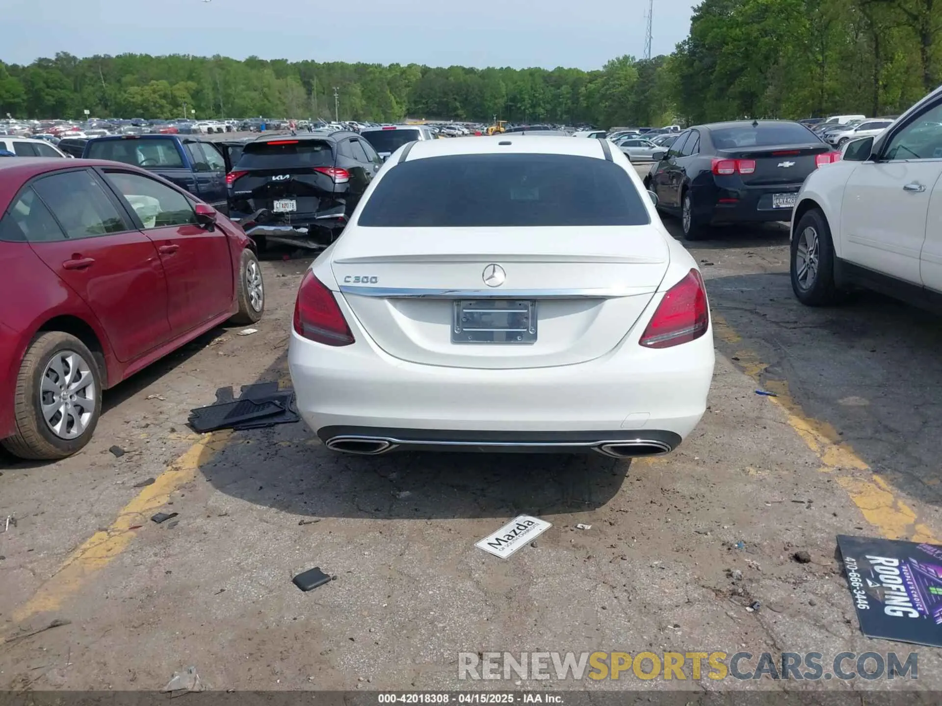 16 fotografías del automóvil dañado 55SWF8DB0KU308453 MERCEDES-BENZ C 300 2019