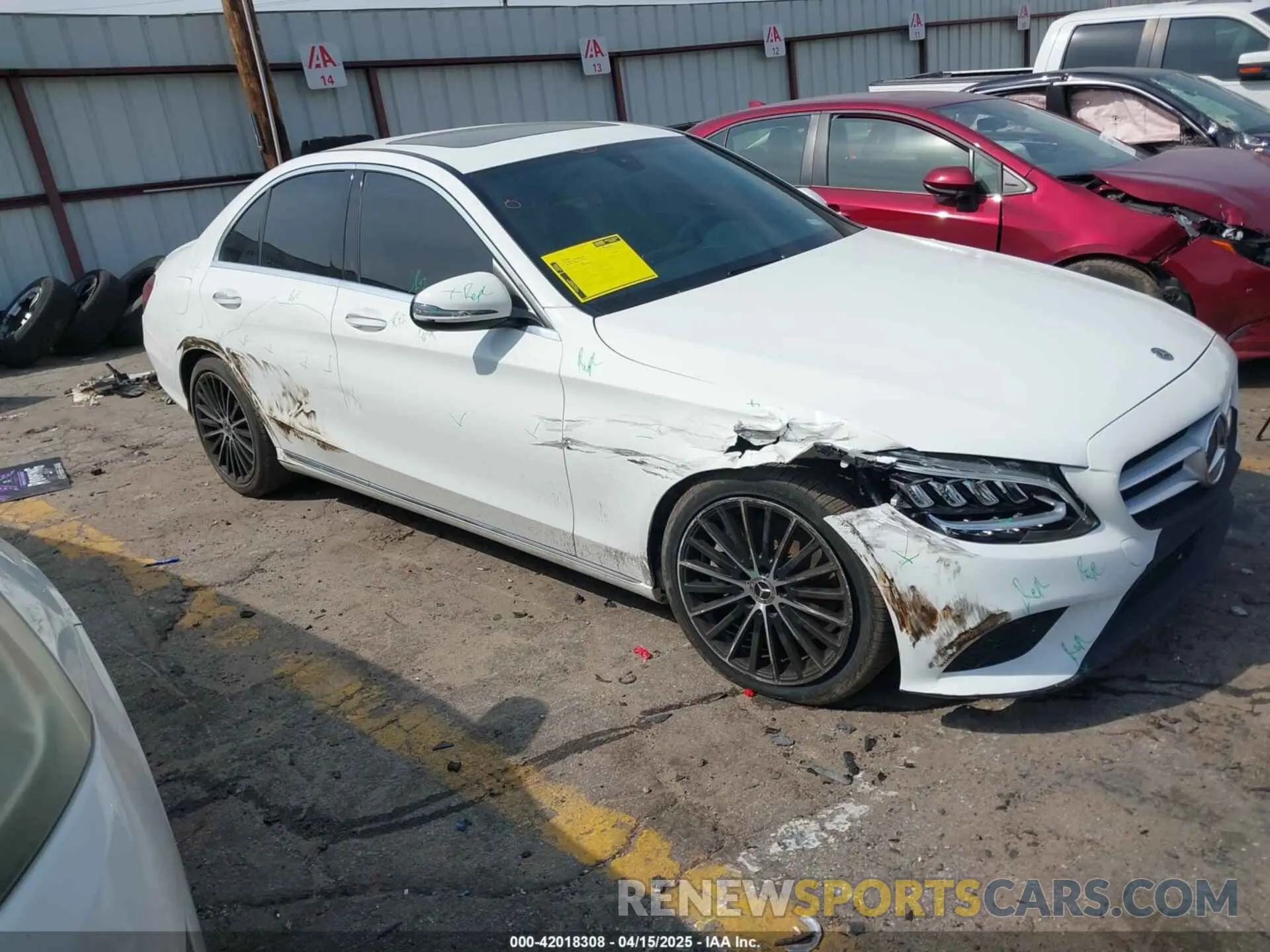 6 fotografías del automóvil dañado 55SWF8DB0KU308453 MERCEDES-BENZ C 300 2019