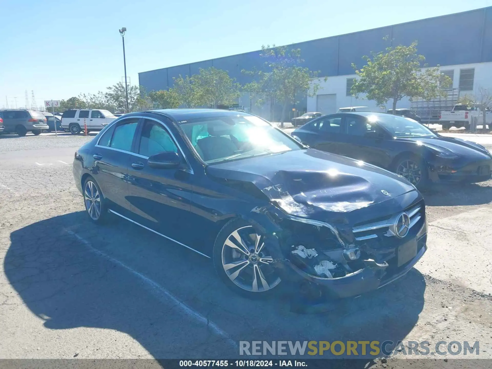 1 fotografías del automóvil dañado 55SWF8DB1KU306761 MERCEDES-BENZ C 300 2019
