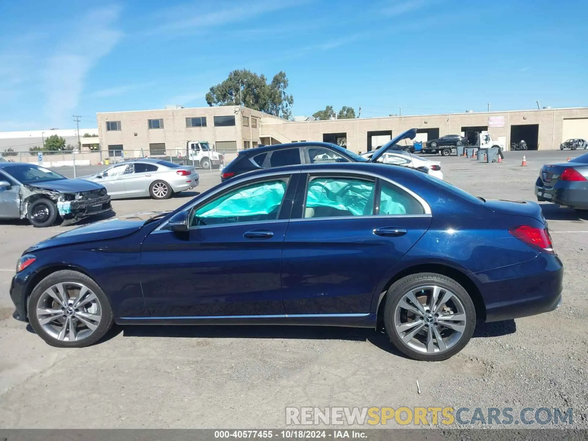 15 fotografías del automóvil dañado 55SWF8DB1KU306761 MERCEDES-BENZ C 300 2019