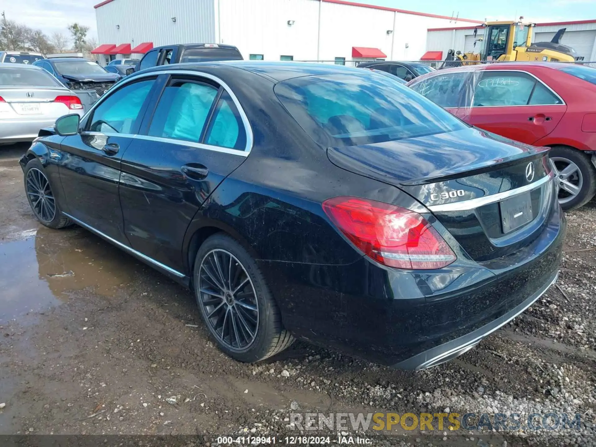 3 fotografías del automóvil dañado 55SWF8DB2KU297228 MERCEDES-BENZ C 300 2019