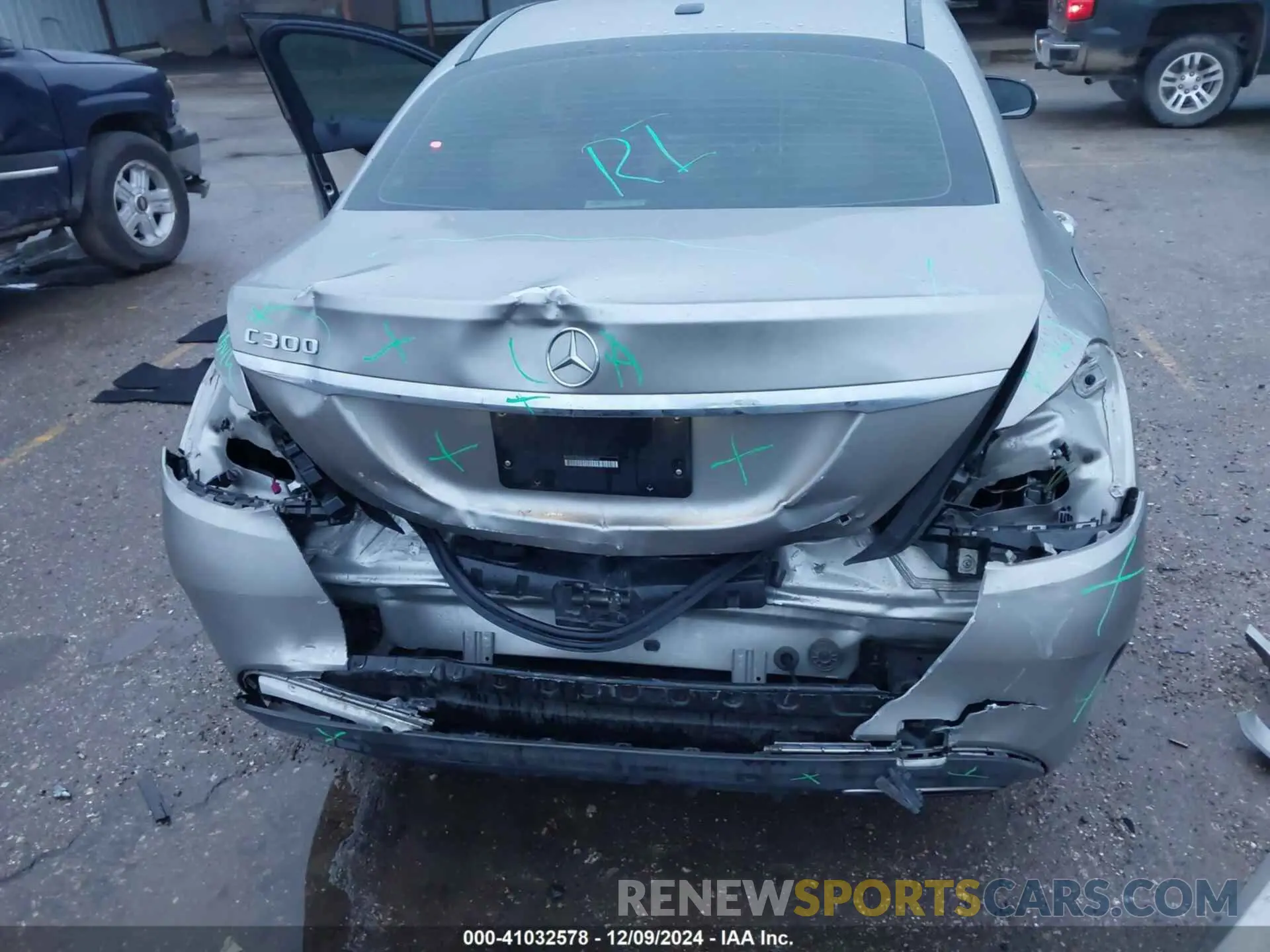 6 fotografías del automóvil dañado 55SWF8DB2KU308745 MERCEDES-BENZ C 300 2019