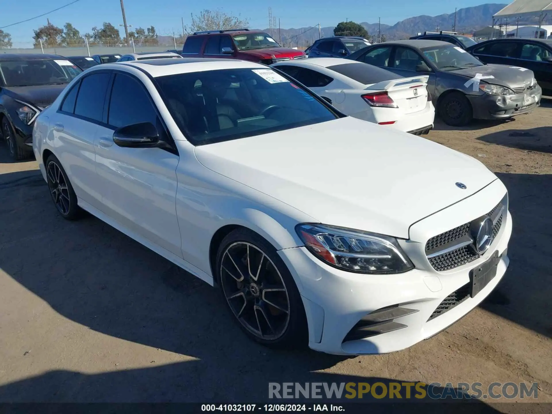 1 fotografías del automóvil dañado 55SWF8DB3KU291793 MERCEDES-BENZ C 300 2019