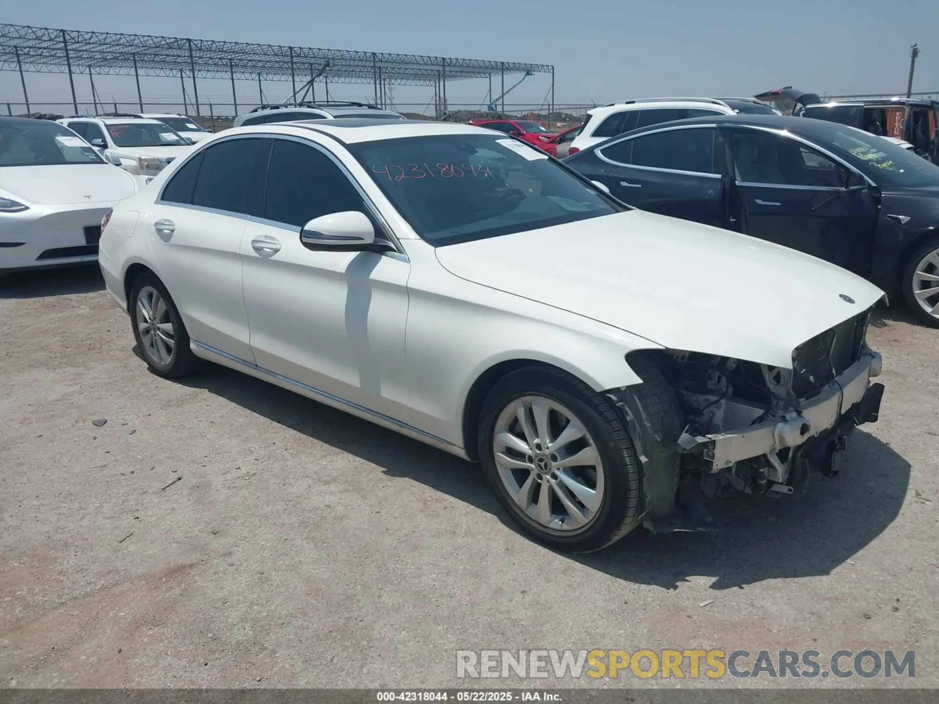 1 fotografías del automóvil dañado 55SWF8DB3KU304610 MERCEDES-BENZ C 300 2019