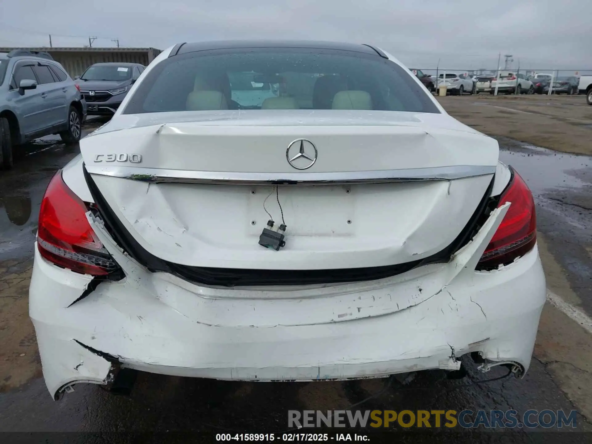 6 fotografías del automóvil dañado 55SWF8DB3KU314103 MERCEDES-BENZ C 300 2019