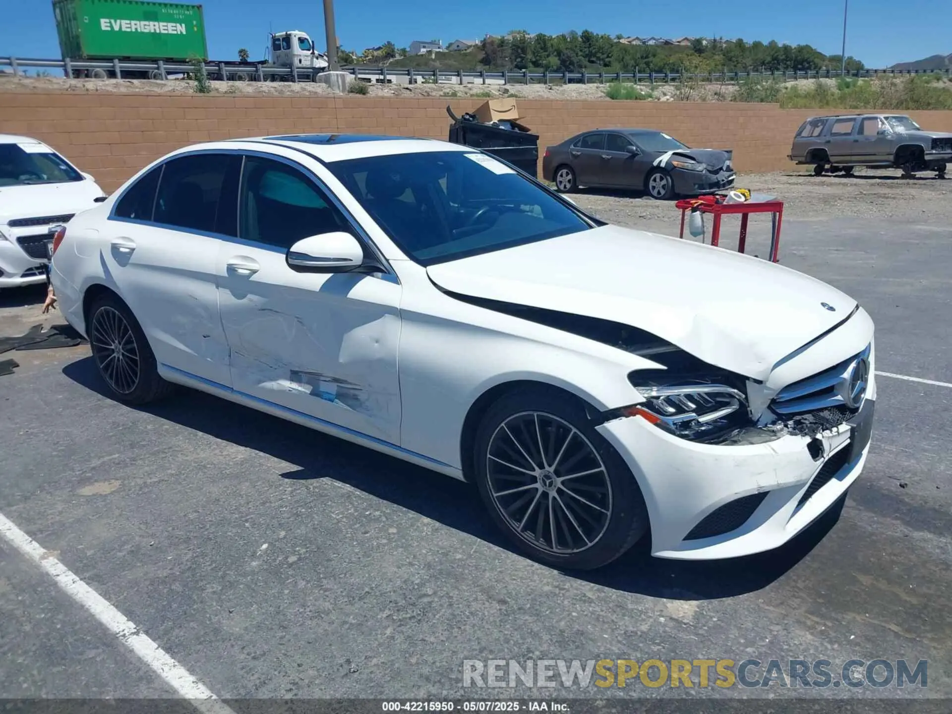 1 fotografías del automóvil dañado 55SWF8DB4KU294346 MERCEDES-BENZ C 300 2019