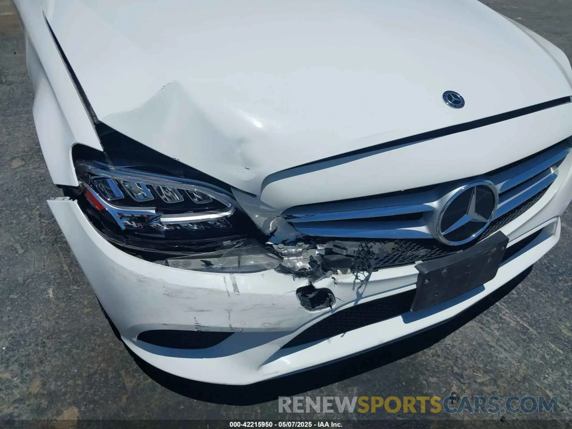 6 fotografías del automóvil dañado 55SWF8DB4KU294346 MERCEDES-BENZ C 300 2019
