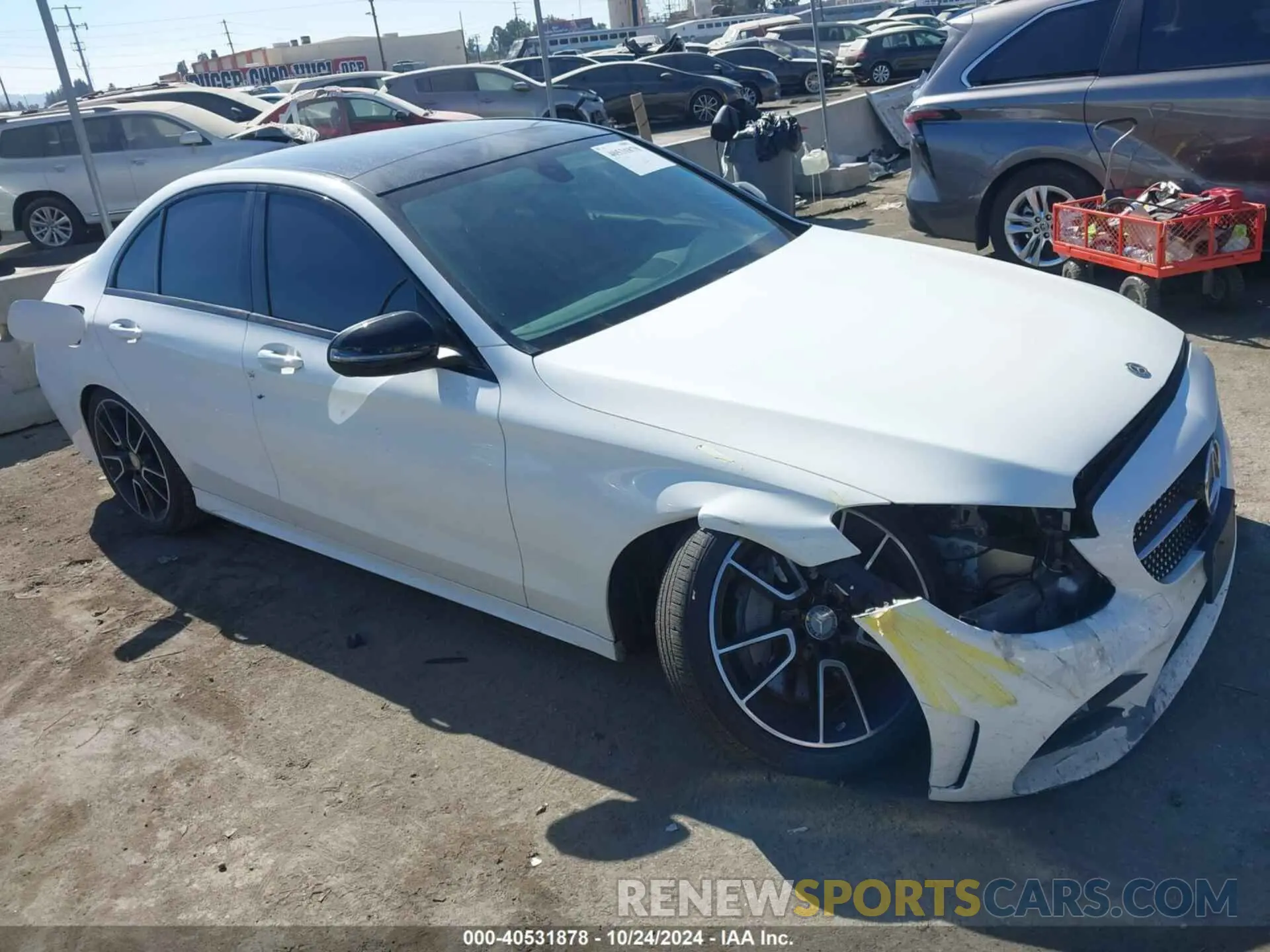 1 fotografías del automóvil dañado 55SWF8DB5KU297417 MERCEDES-BENZ C 300 2019