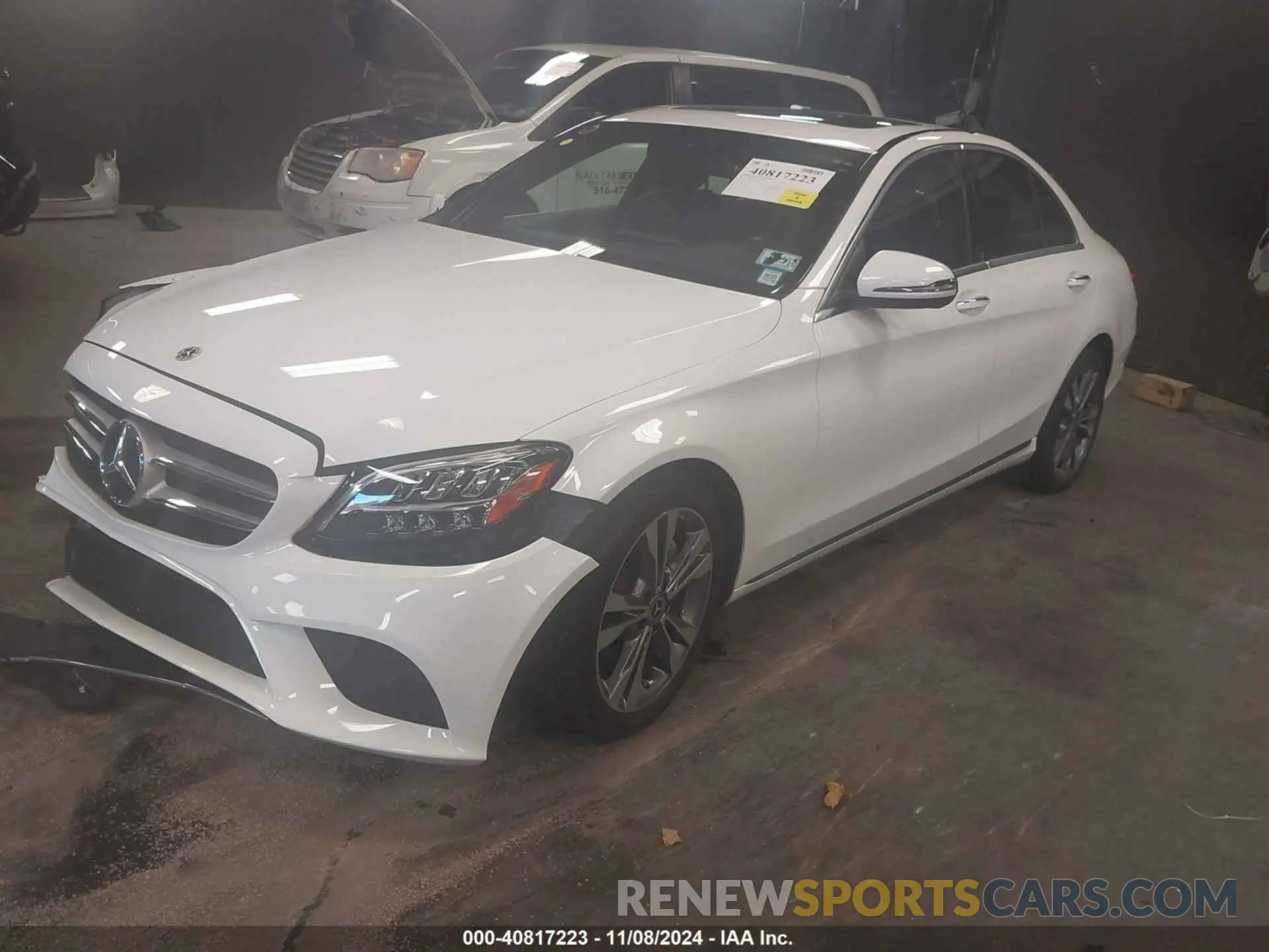 2 fotografías del automóvil dañado 55SWF8DB5KU301319 MERCEDES-BENZ C 300 2019