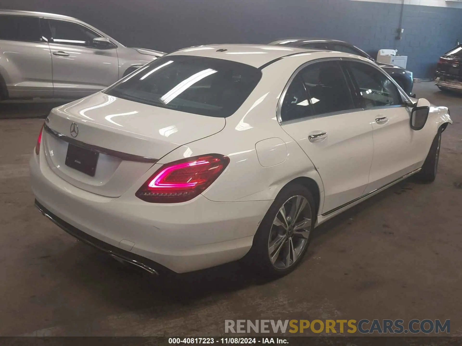 4 fotografías del automóvil dañado 55SWF8DB5KU301319 MERCEDES-BENZ C 300 2019