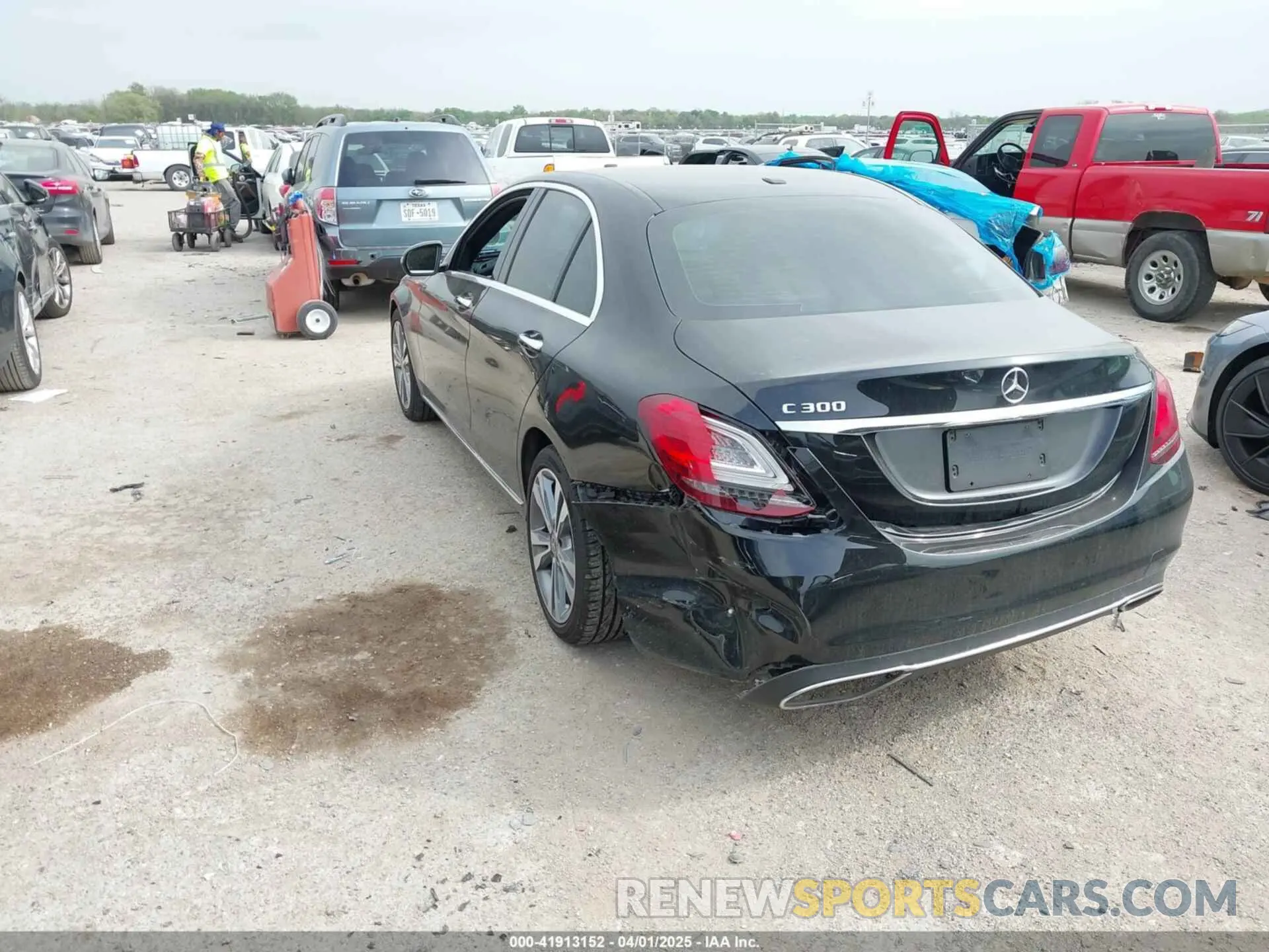 3 fotografías del automóvil dañado 55SWF8DB5KU311624 MERCEDES-BENZ C 300 2019