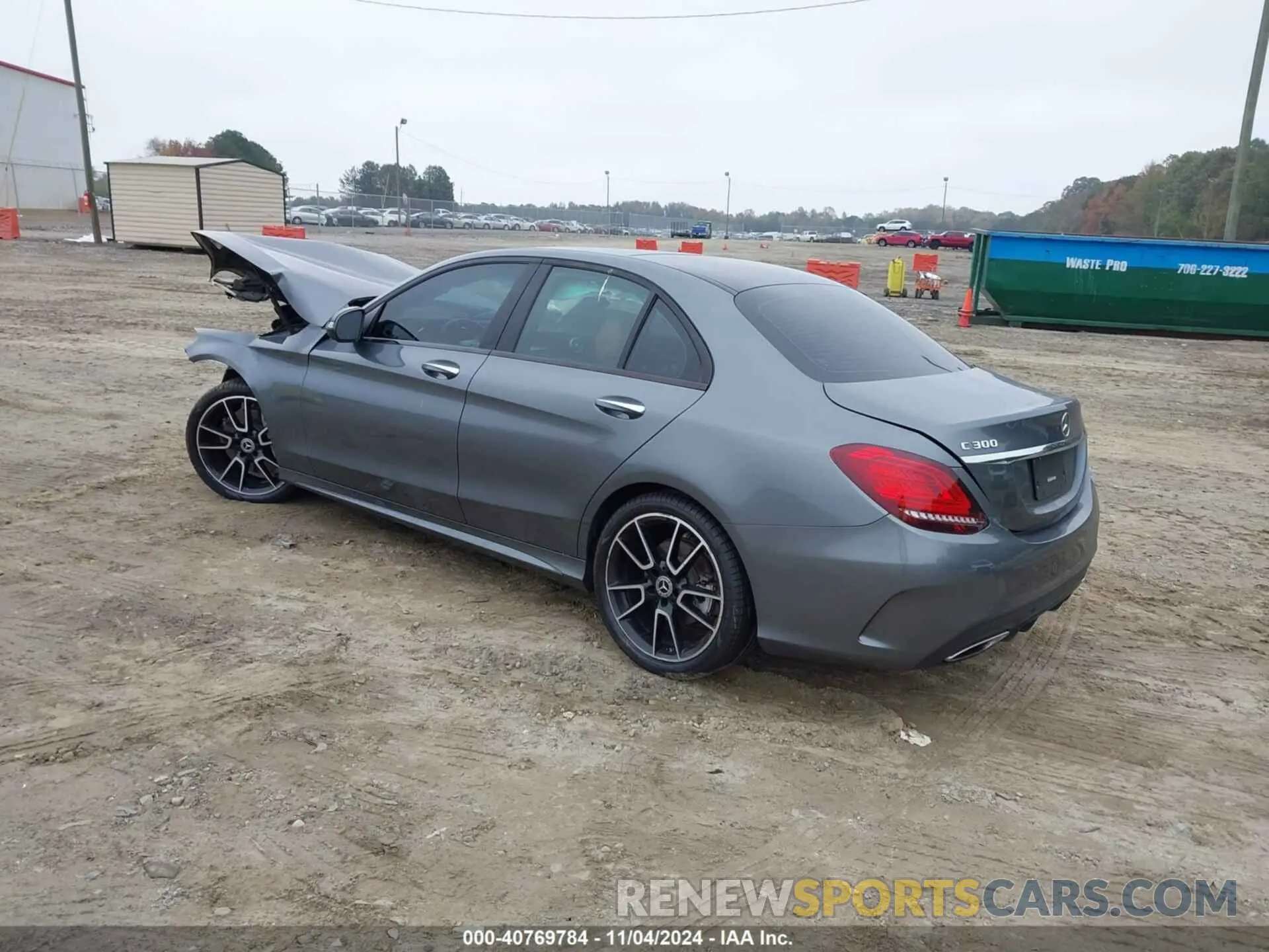 3 fotografías del automóvil dañado 55SWF8DB6KU294381 MERCEDES-BENZ C 300 2019