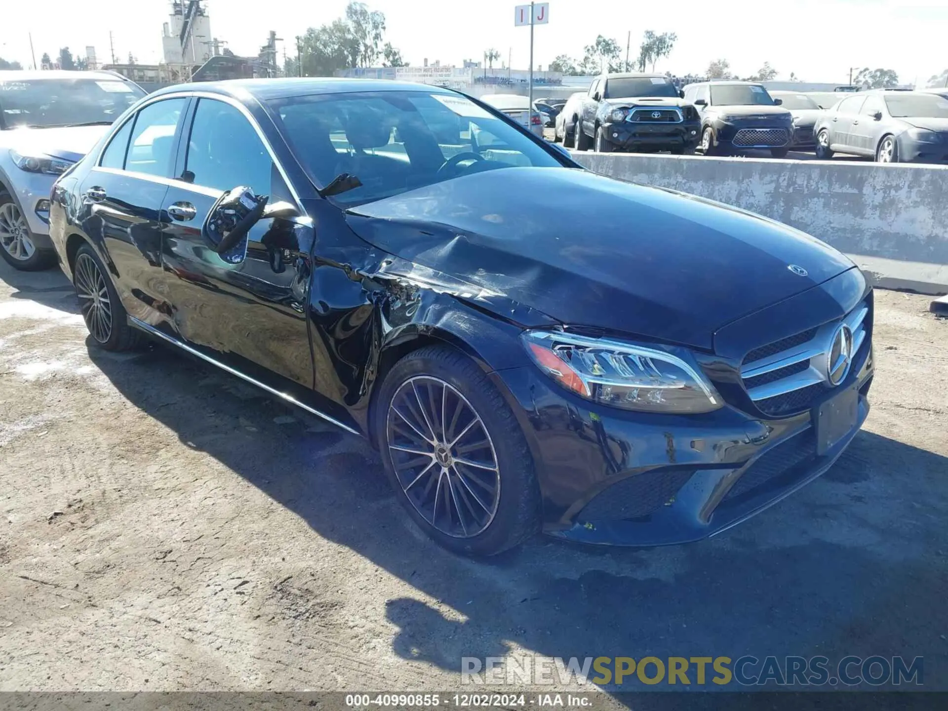 1 fotografías del automóvil dañado 55SWF8DB7KU316937 MERCEDES-BENZ C 300 2019